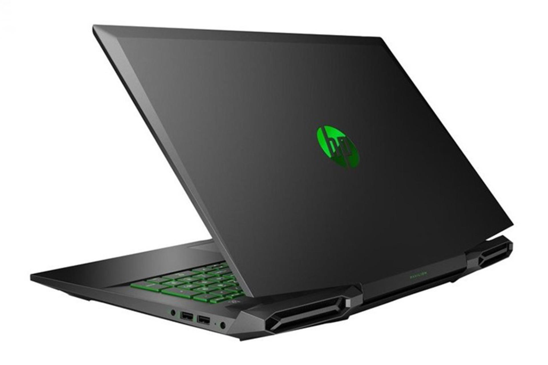 نمای نیمرخ پشت لپ تاپ اچ پی پاویلیون گیمینگ 15 DK1035