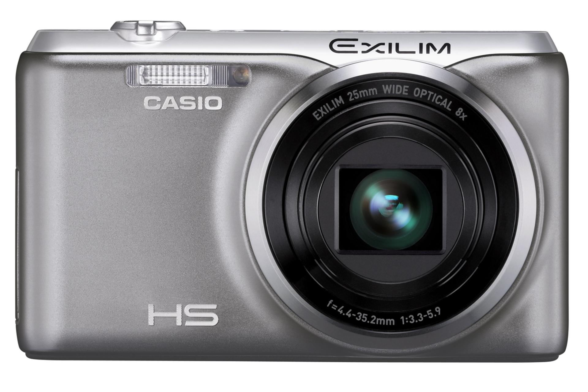 مرجع متخصصين ايران نماي روبرو دوربين عكاسي كاسيو اكسيليم Casio Exilim EX-ZR20 خاكستري