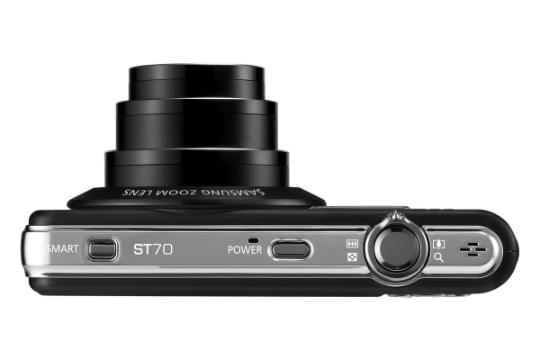 نمای بالا دوربین عکاسی سامسونگ Samsung ST70 مشکی