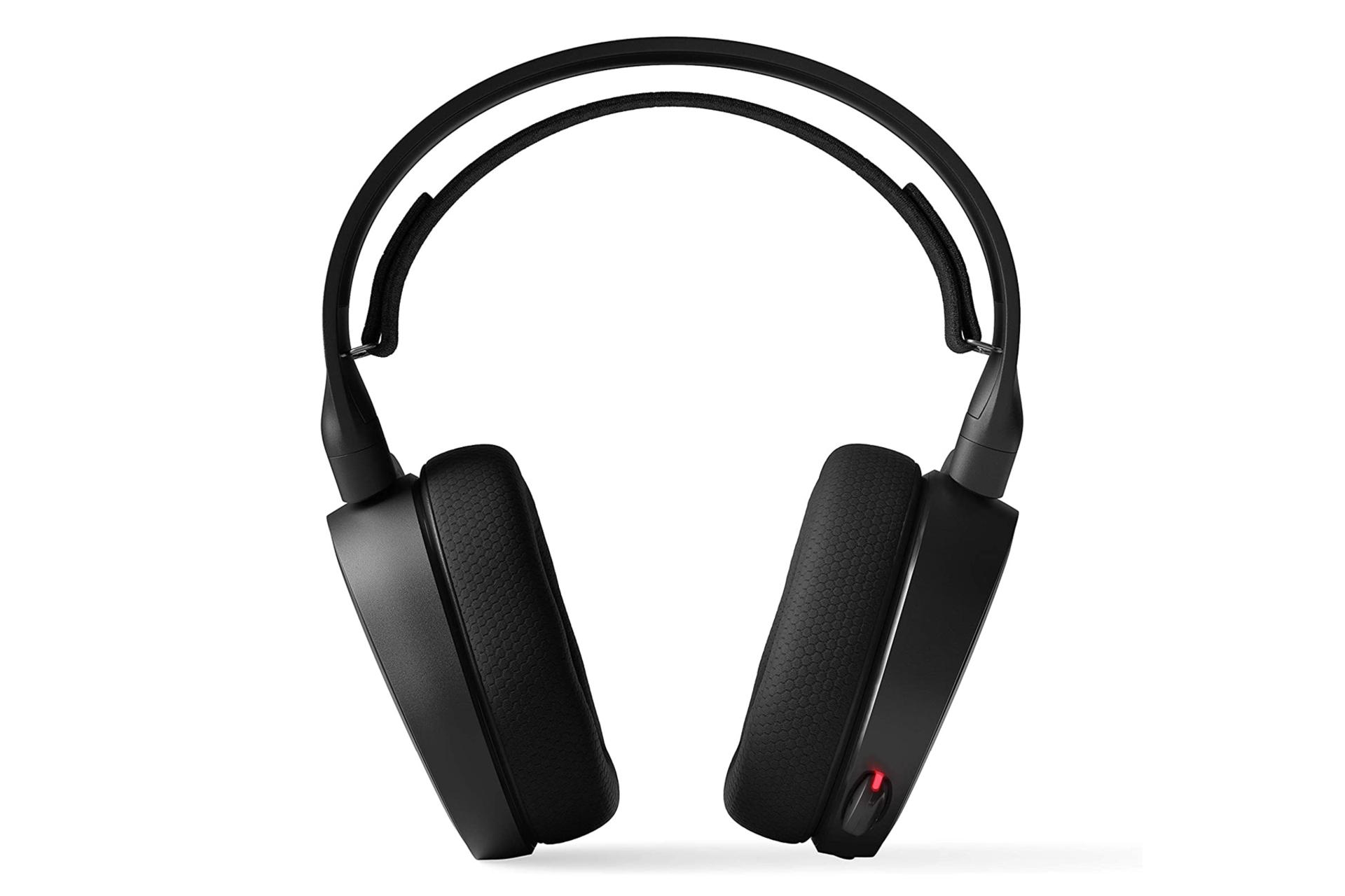 نمای روبرو هدست گیمینگ استیل سریز SteelSeries Arctis 5 مشکی