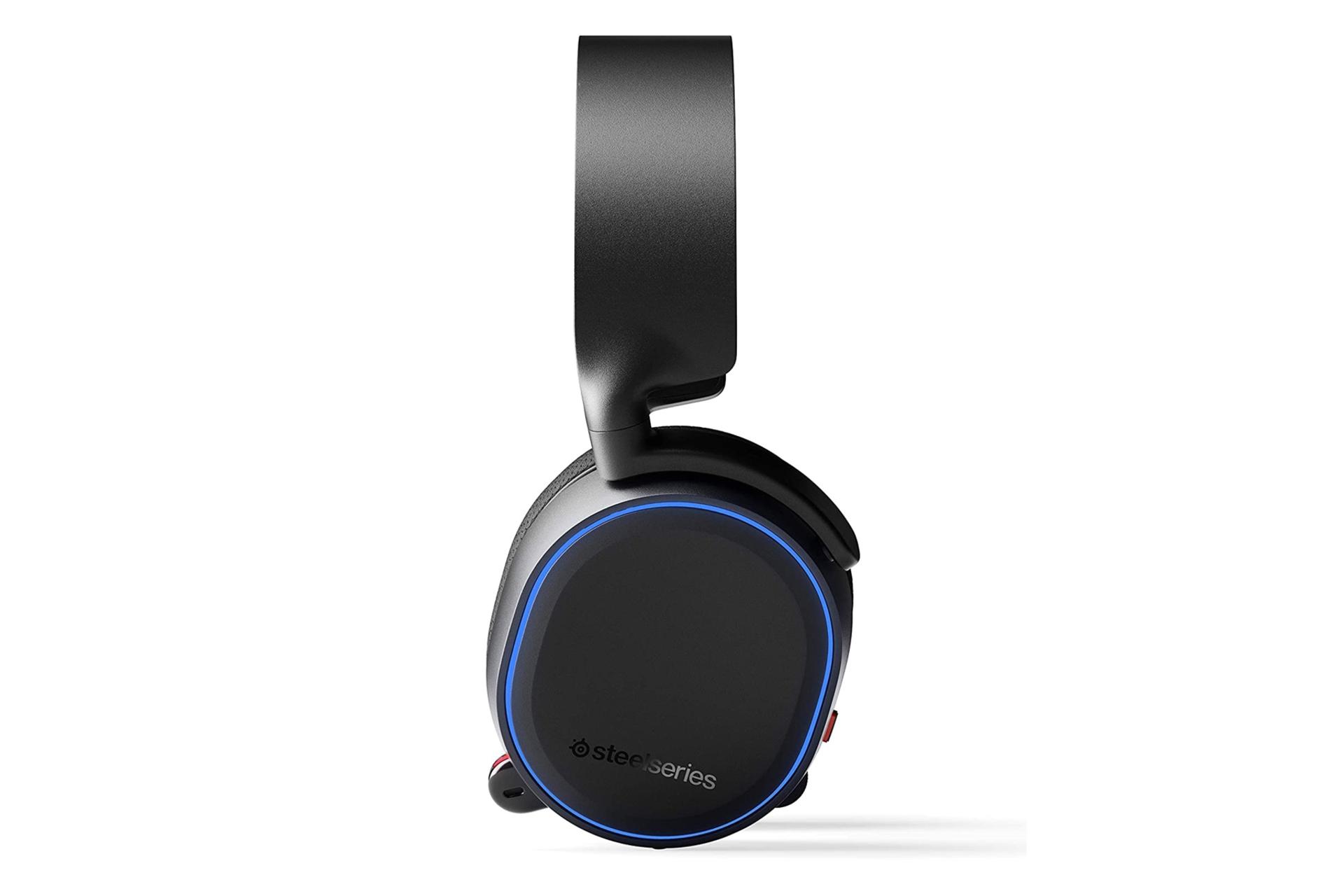 نمای کناری هدست گیمینگ استیل سریز SteelSeries Arctis 5 مشکی