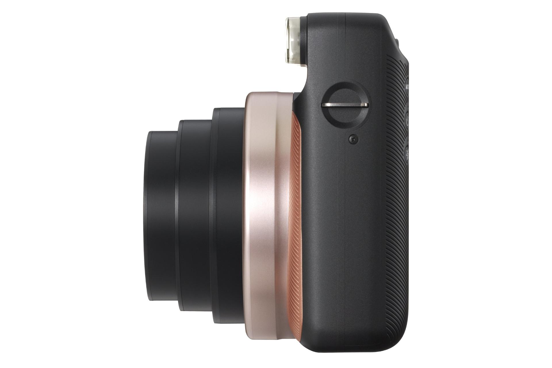 نمای چپ دوربین عکاسی فوجی فیلم اینستاکس FUJIFILM Instax Square SQ6 طلایی