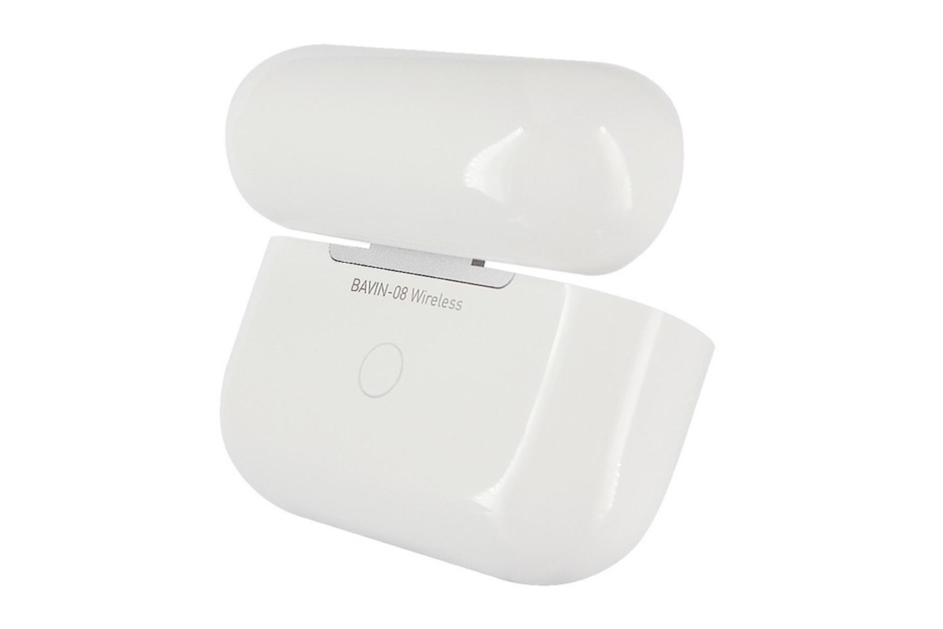 پشت محفظه شارژ ایرباد بی سیم باوین Bavin 08