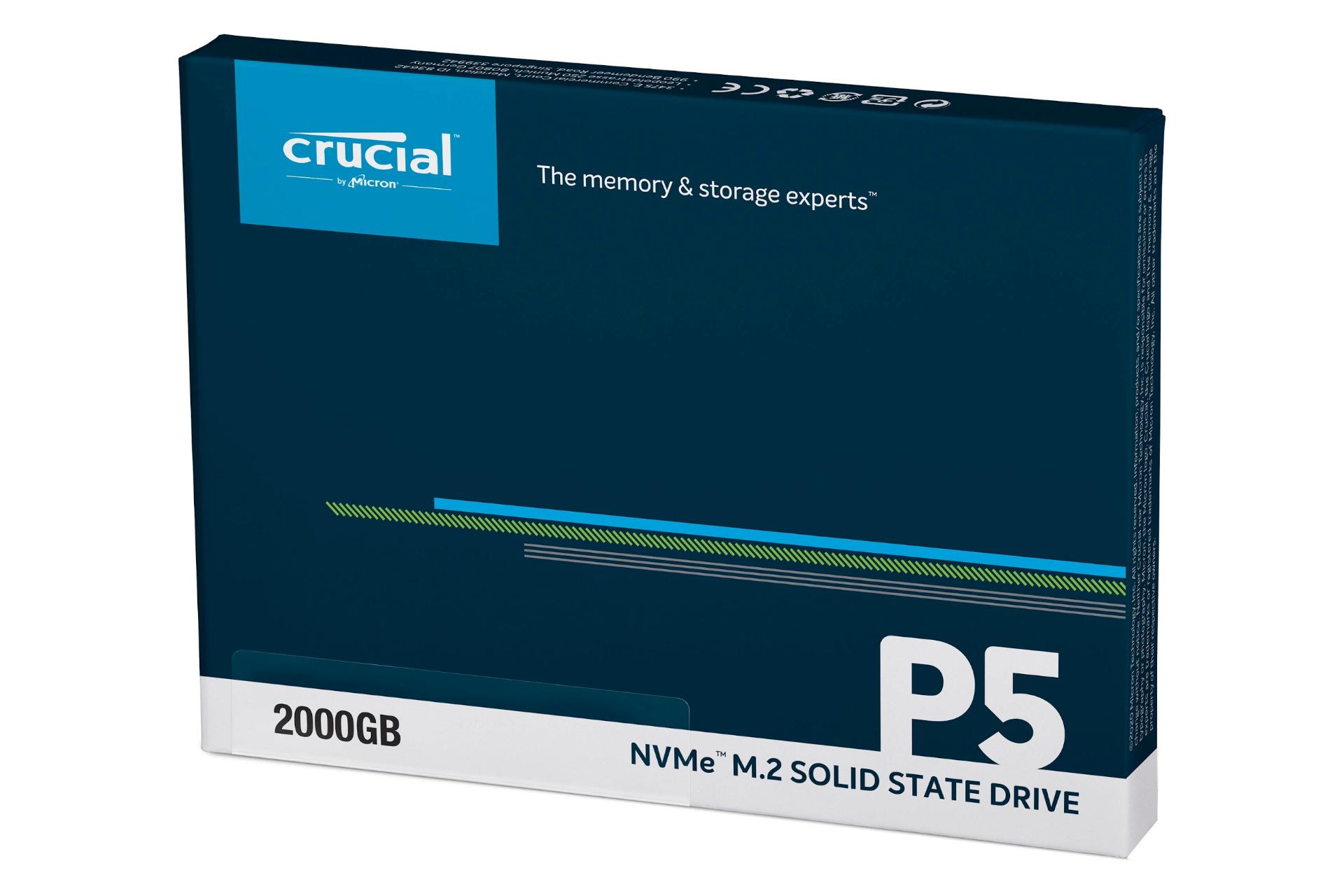 جعبه SSD کروشیال Crucial P5 NVMe M.2 2TB ظرفیت 2 ترابایت