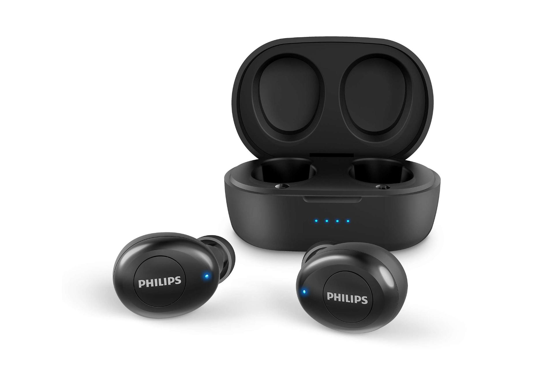 نمای روبرو ایرباد بی سیم فیلیپس Philips TAT2205 مشکی