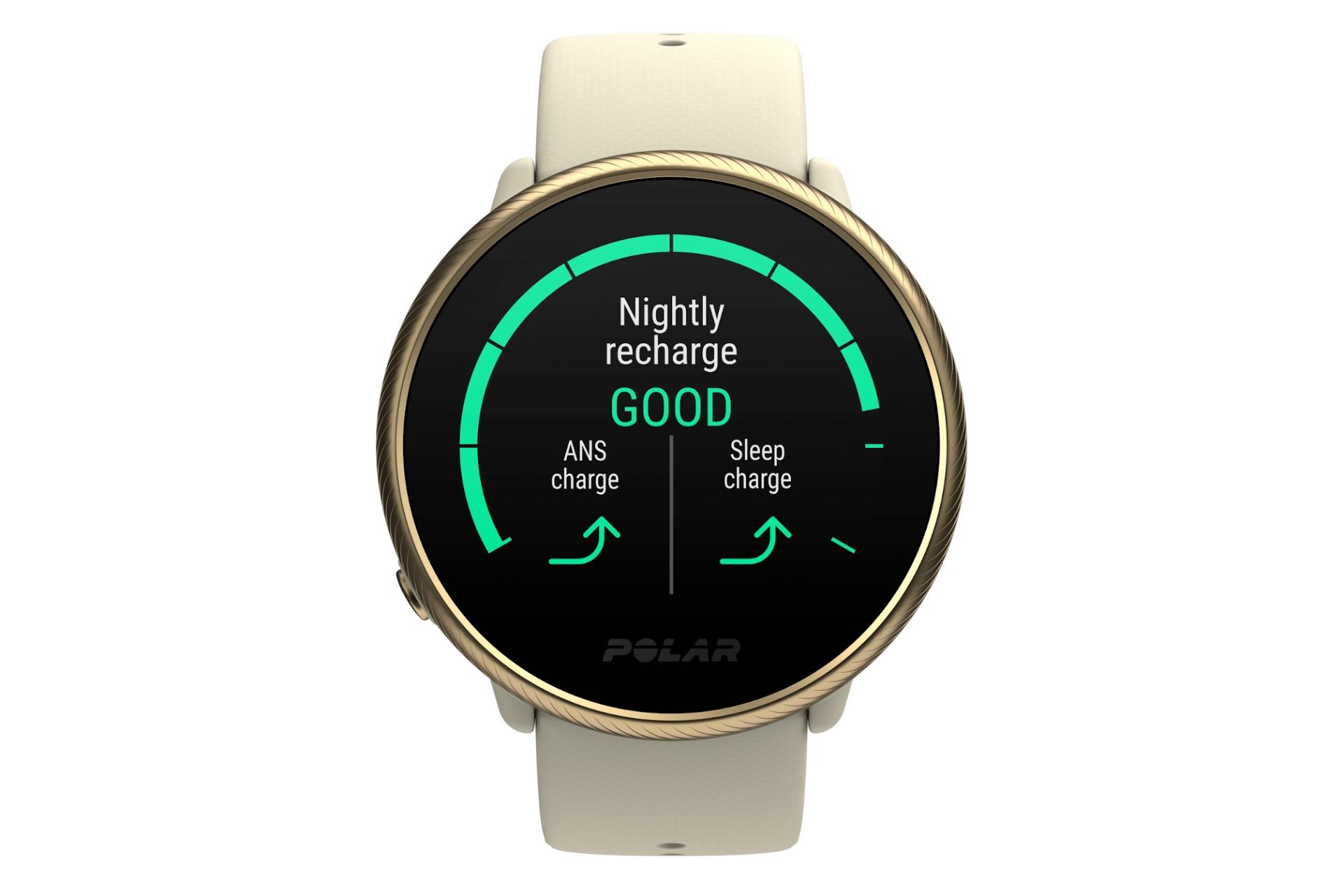نمای روبرو Polar Ignite 2 / اسمارت واچ پولار ایگنایت 2 طلایی