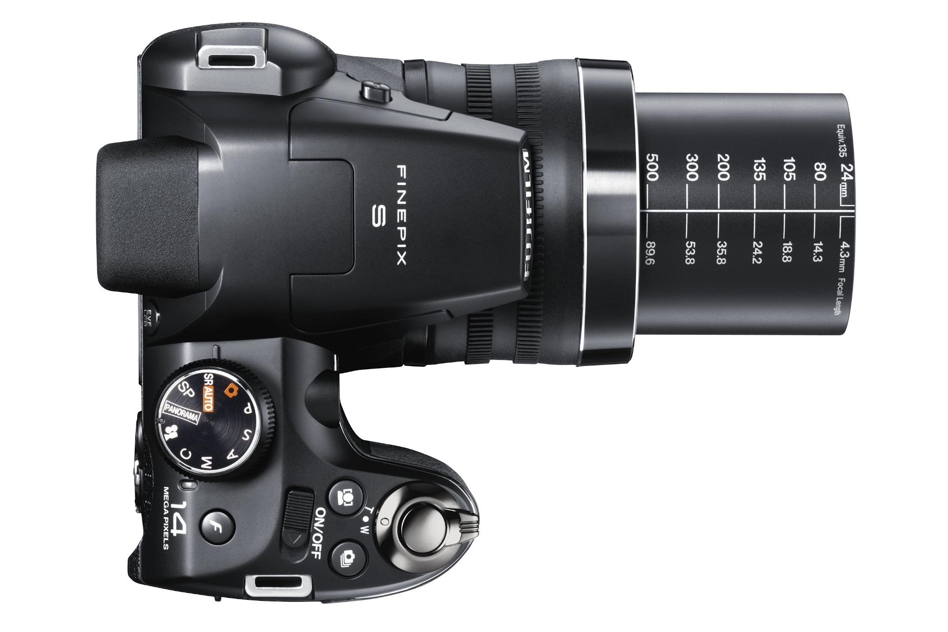 نمای بالا دوربین عکاسی فوجی فیلم Fujifilm FinePix S4500 مشکی