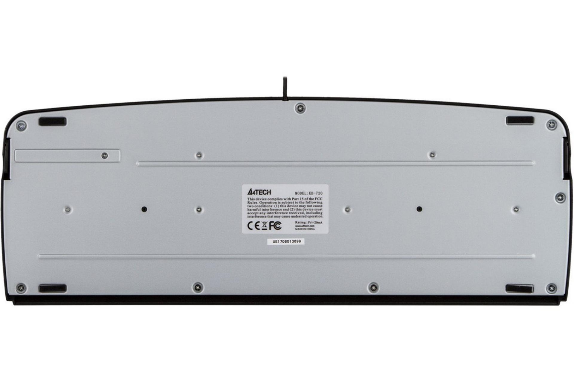 نمای پشت کیبورد A4tech KB-720