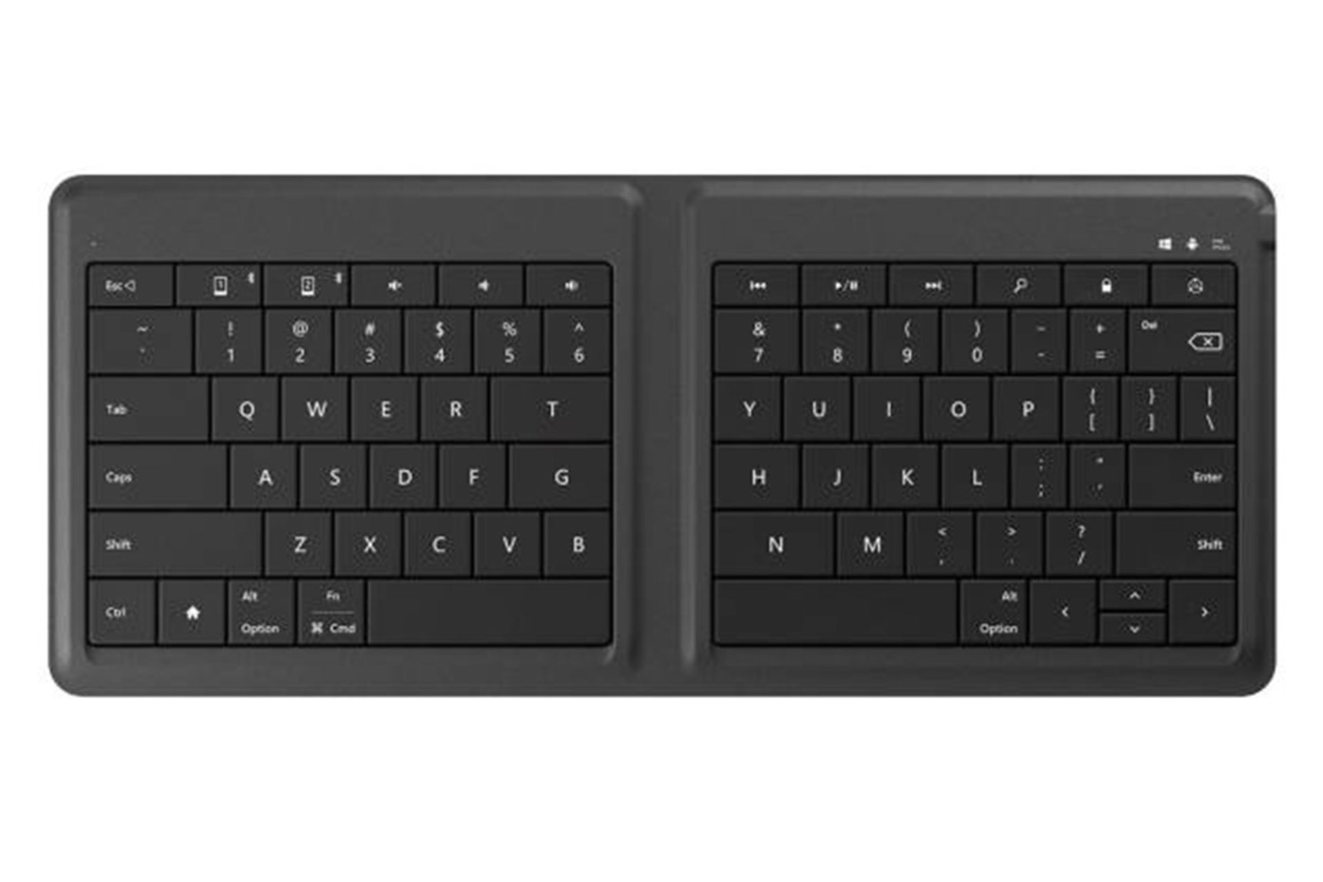 نمای کامل از کلیدها کیبورد مایکروسافت یونیورسال فولدبل