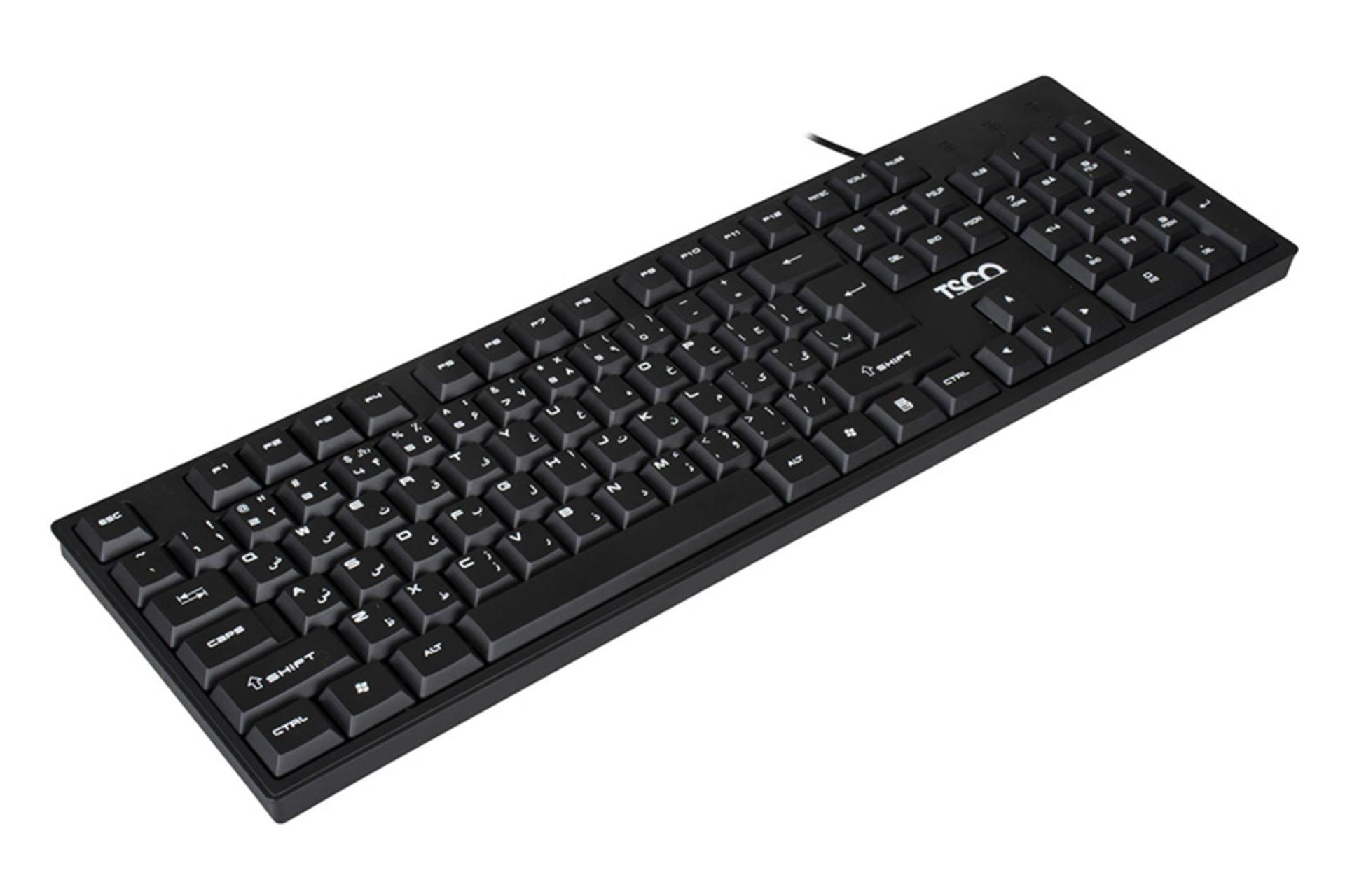 نمای نیمرخ کیبورد تسکو TK-8005