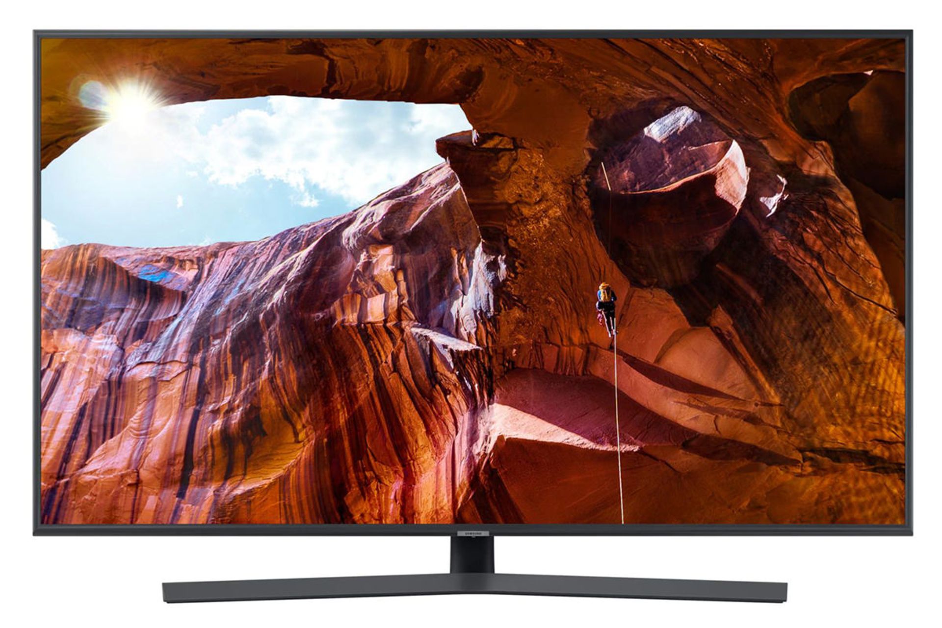 نمای جلو تلویزیون سامسونگ RU7400 مدل 65 اینچ