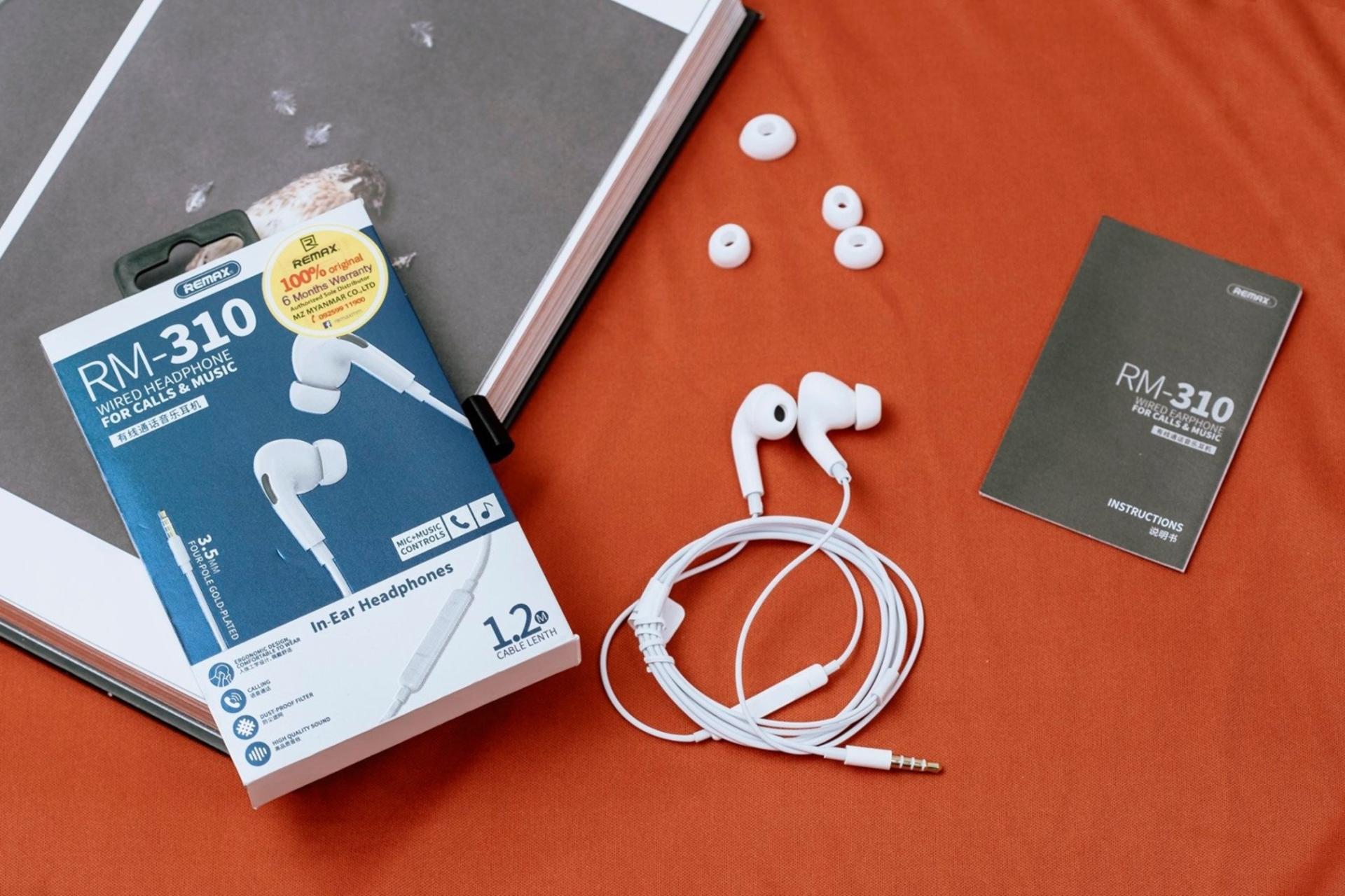 اقلام همراه هدفون ریمکس Remax RM-310