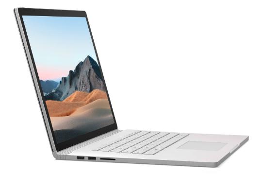 Microsoft Surface Book 3 15 نمای بغل - صفحه نمایش و صفحه کلید و پورت ها / سرفیس بوک 15 مایکروسافت