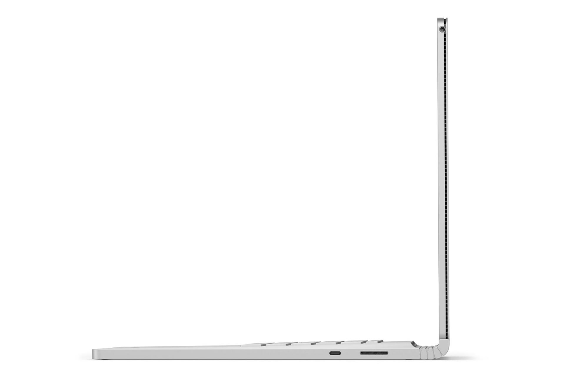 Microsoft Surface Book 3 15 نمای بغل -  صفحه کلید و پورت ها / سرفیس بوک 15 مایکروسافت
