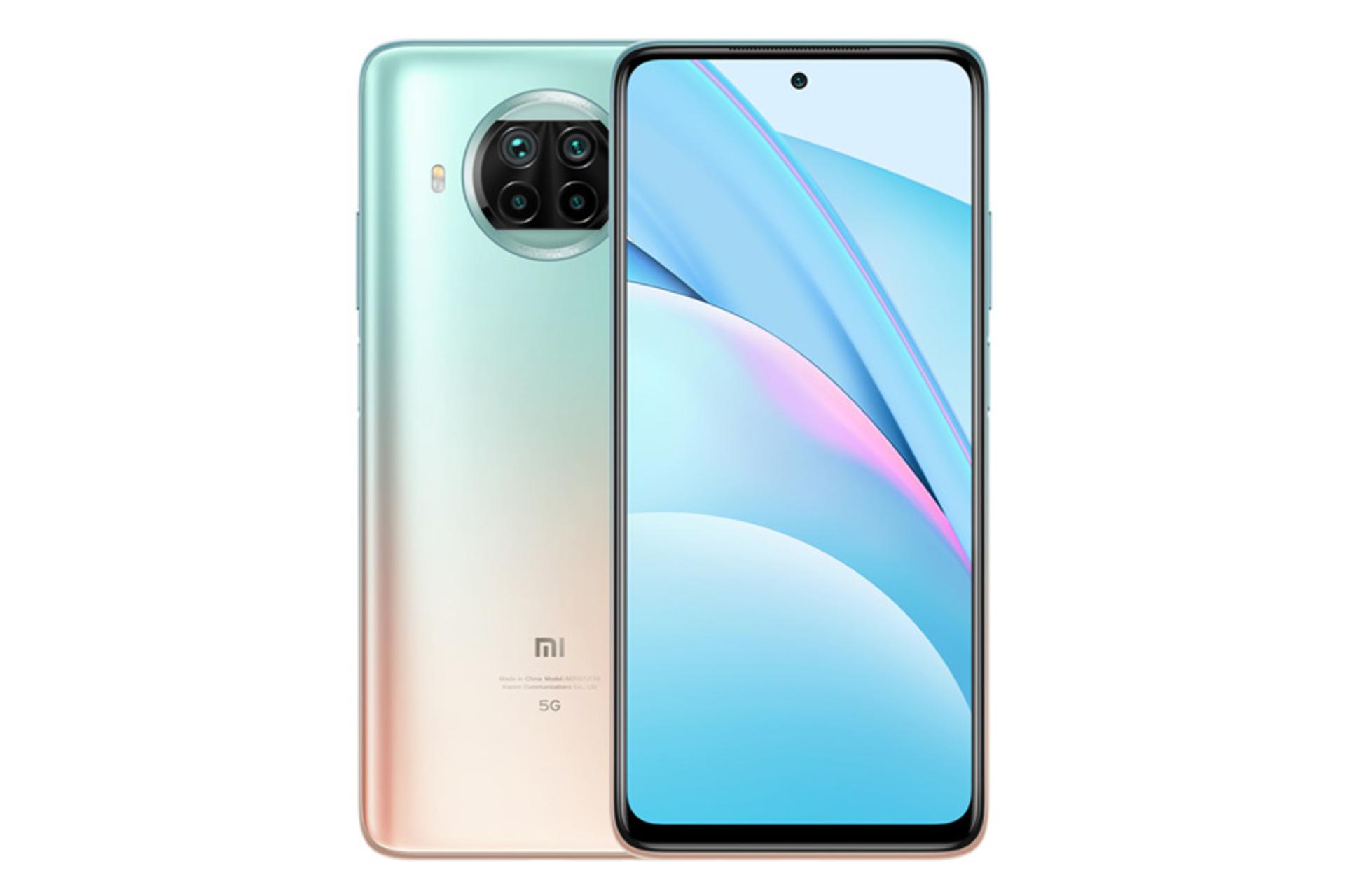 نمای کامل شیائومی می 10i رنگ آبی روشن