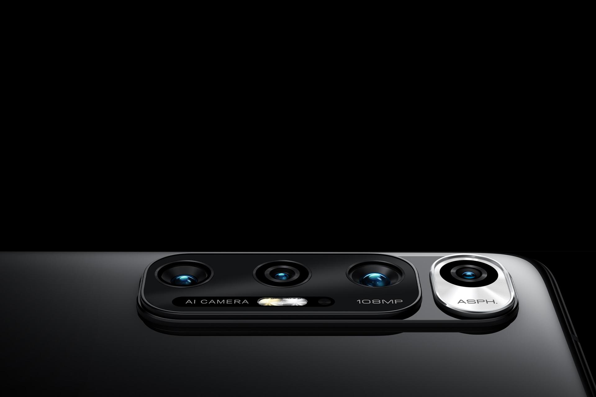 نمای دوربین موبایل می 10 اس شیائومی رنگ مشکی