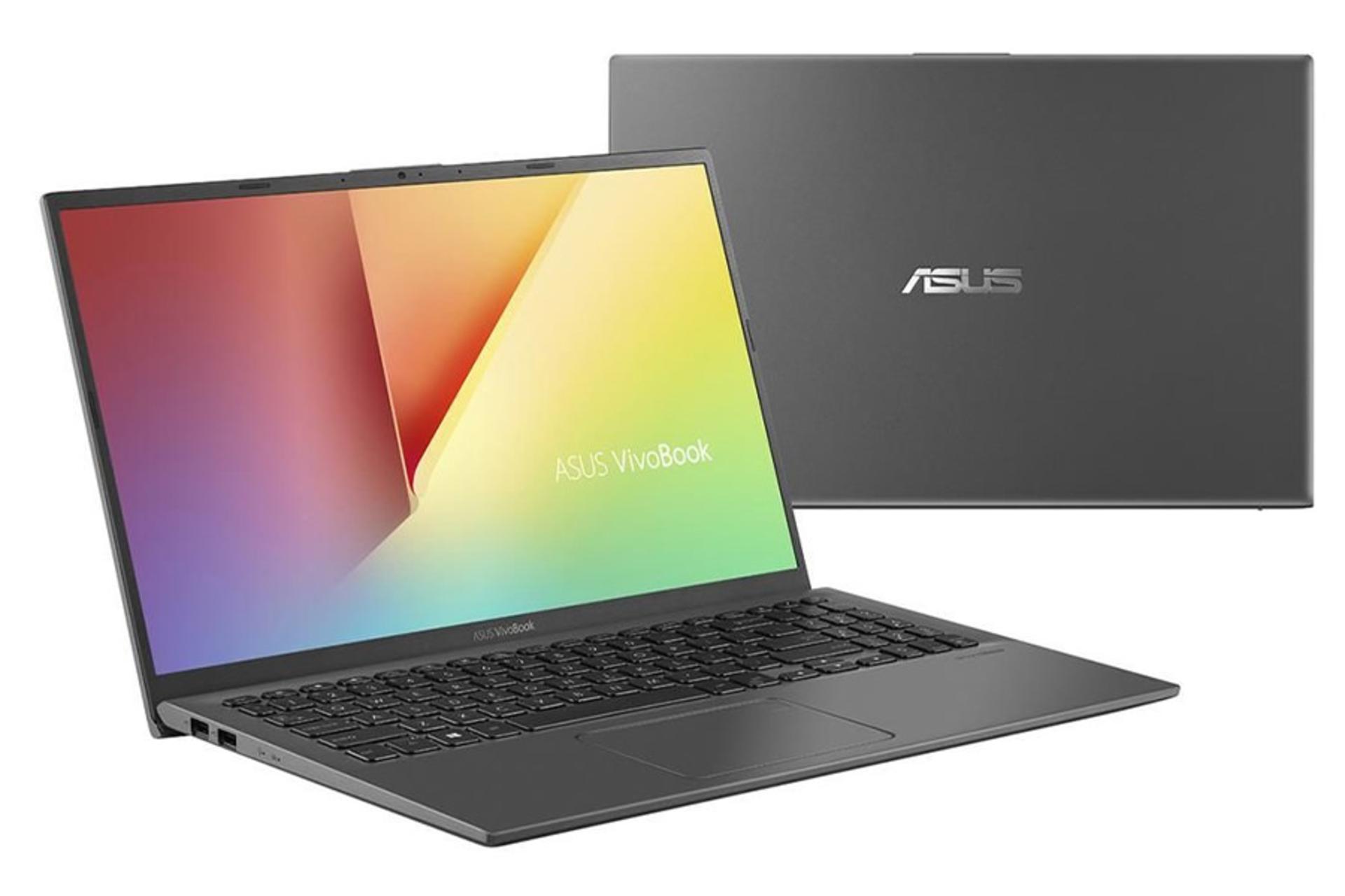 لپ‌تاپ ویووبوک R564JP ایسوس نمای پشت و نمای جلو  - صفحه کلید و پورت ها و  صفحه نمایش / ASUS VivoBo