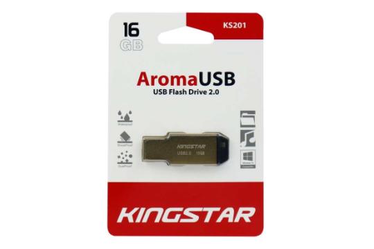 پکیج Kingstar Aroma KS201 16GB / فلش مموری کینگ استار مدل Aroma KS201 ظرفیت 16 گیگابایت طلایی