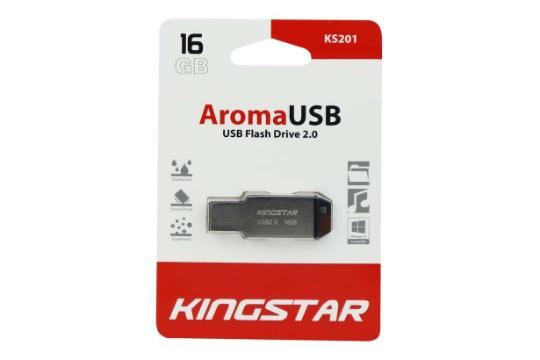 پکیج Kingstar Aroma KS201 16GB / فلش مموری کینگ استار مدل Aroma KS201 ظرفیت 16 گیگابایت نقره ای