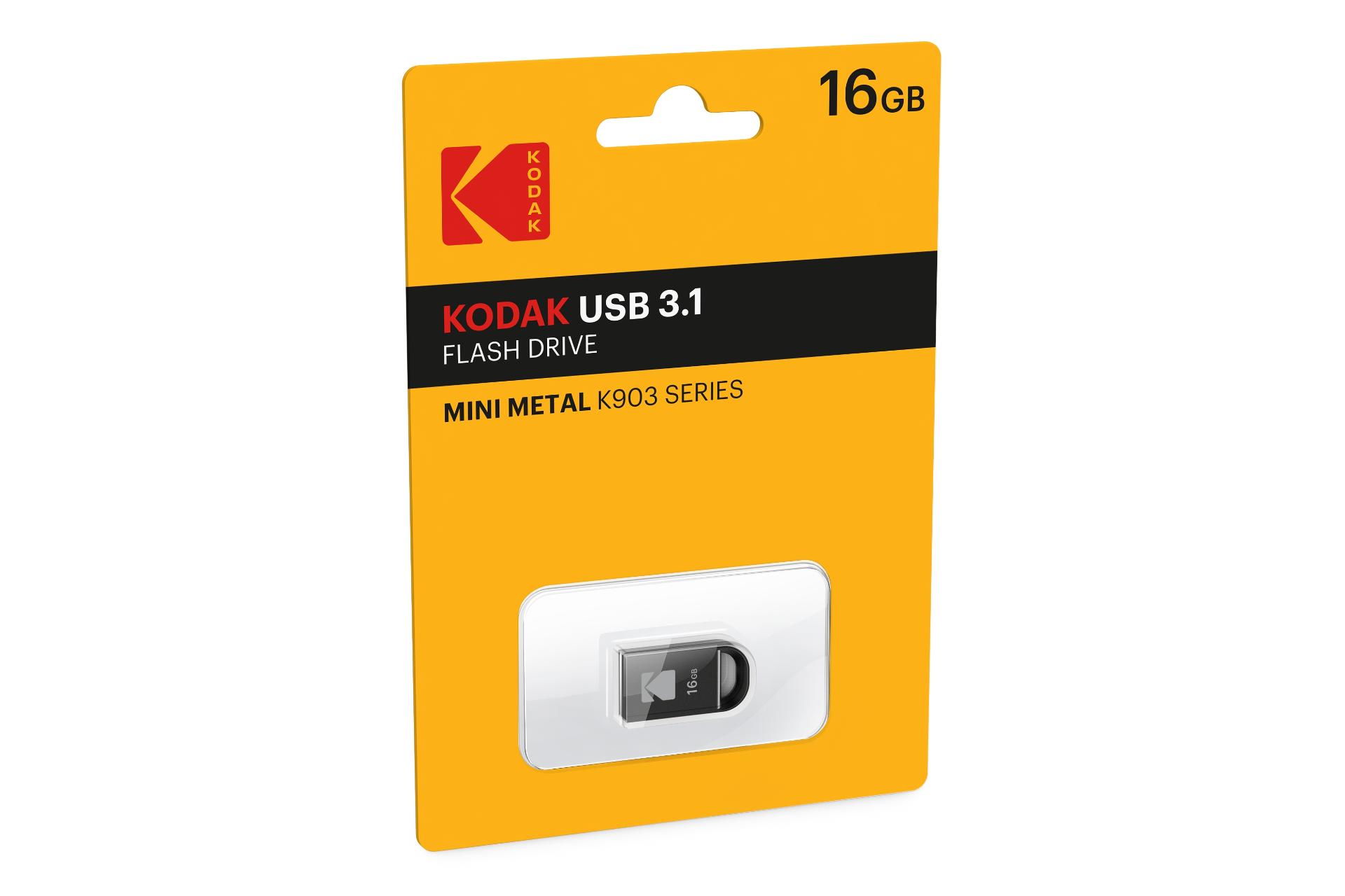 جعبه Kodak Mini Metal K903 16GB / فلش مموری کداک مدل Mini Metal K903 ظرفیت 16 گیگابایت