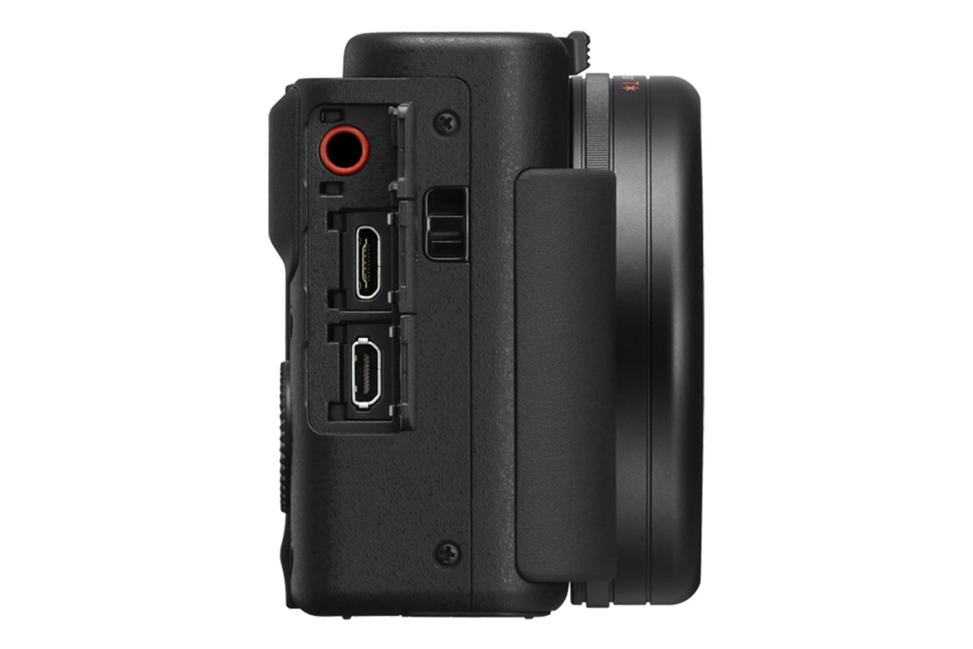  Sony ZV-1 / دوربین سونی سونی ZV-1 / نمای کنار / درگاه ها