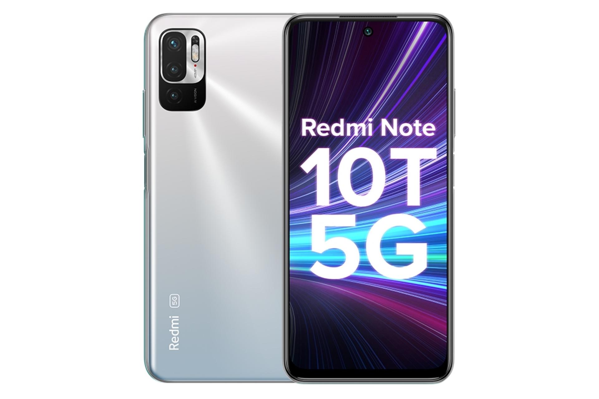 Xiaomi Redmi Note 10T 5G / گوشی موبایل ردمی نوت 10T شیائومی نسخه 5G سفید