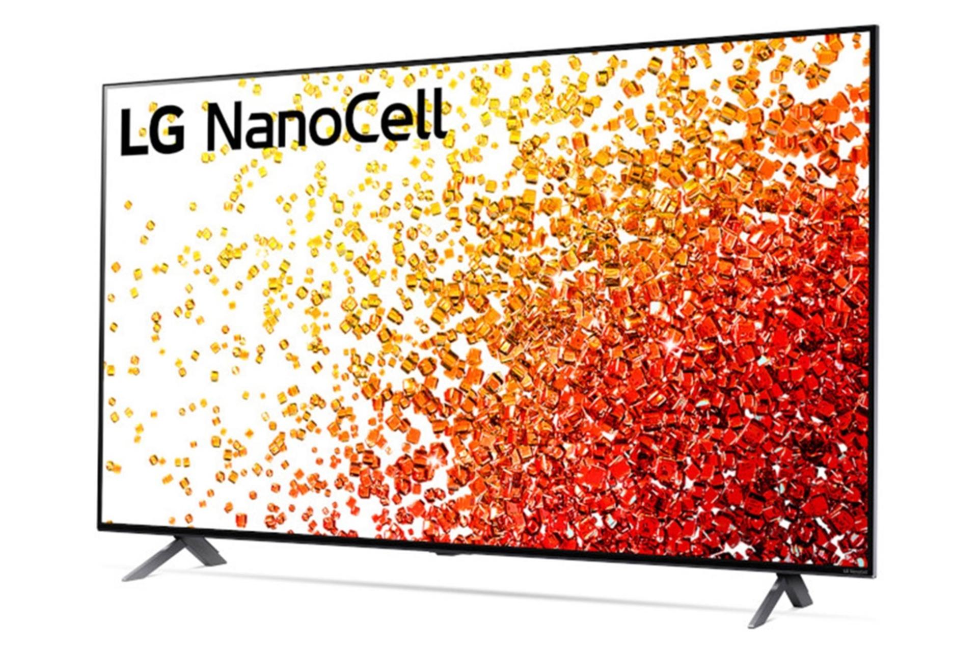 نمای راست پنل جلو تلویزیون ال جی NANO90 مدل 65 اینچ / LG 65NANO90