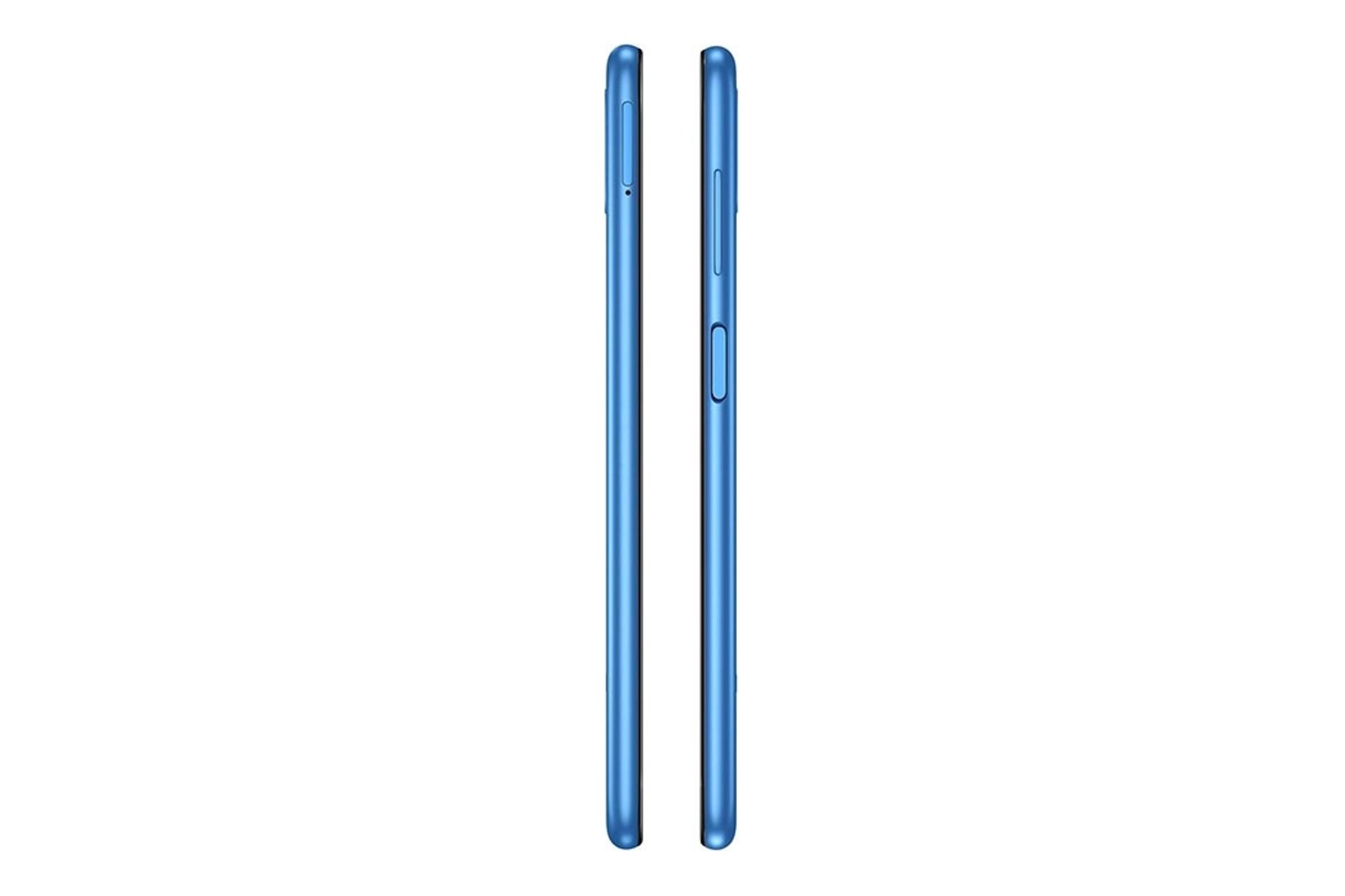 نمای جانبی گوشی موبایل گلکسی اف 22 سامسونگ Samsung Galaxy F22 آبی