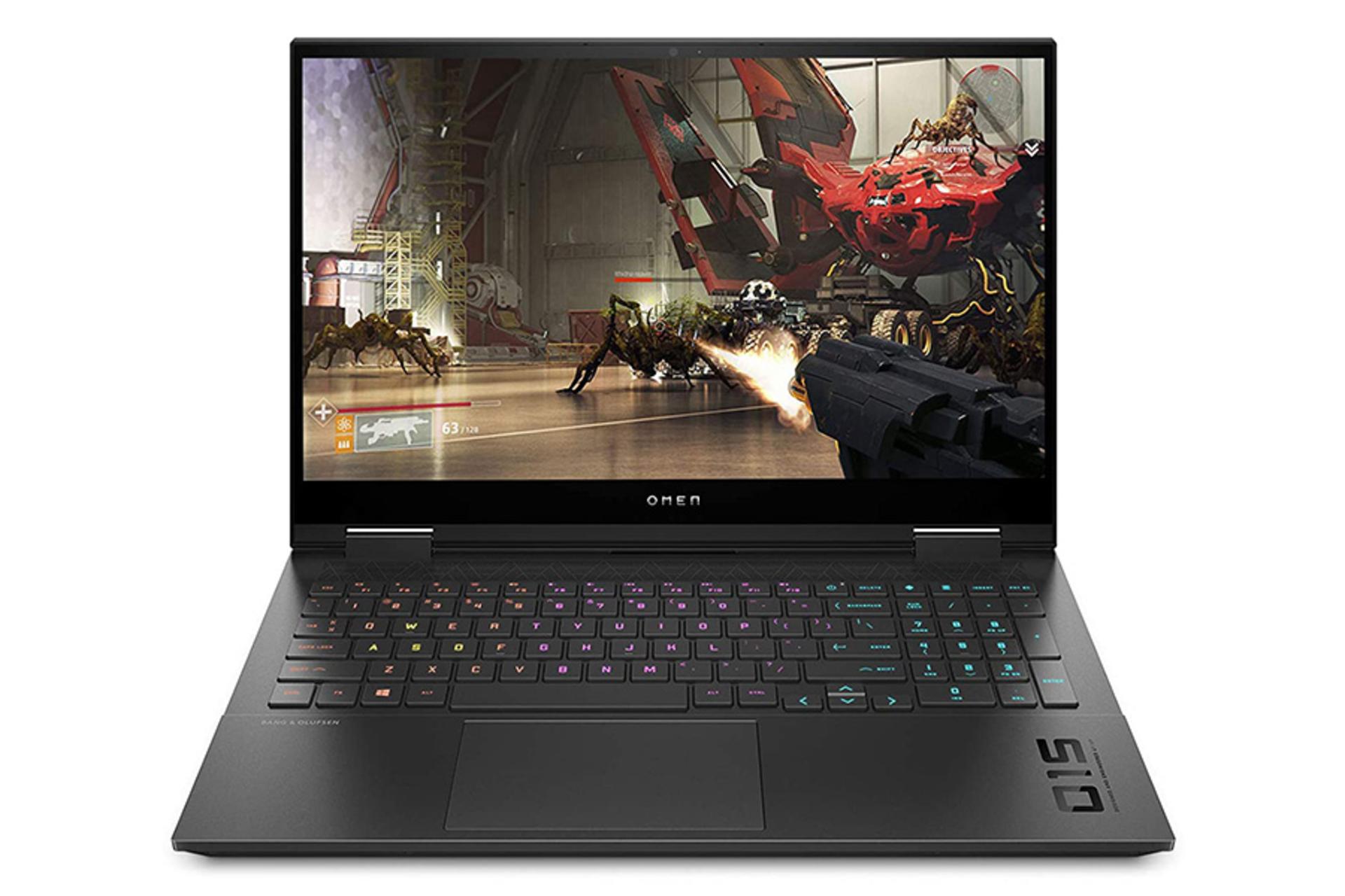 نمای جلو لپ تاپ اچ پی اومن 15-EK0023TX