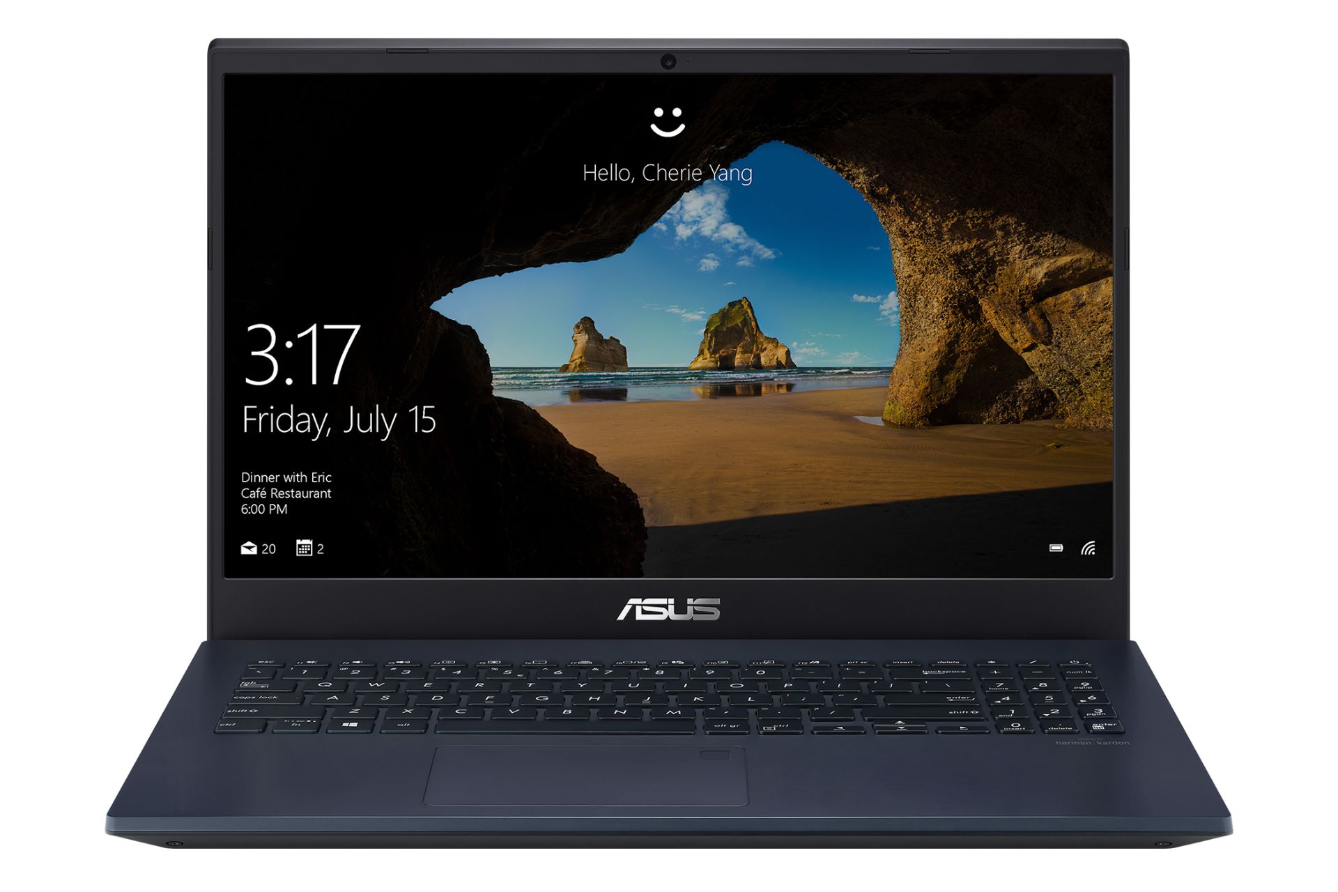 نمای جلو لپ تاپ ایسوس X571