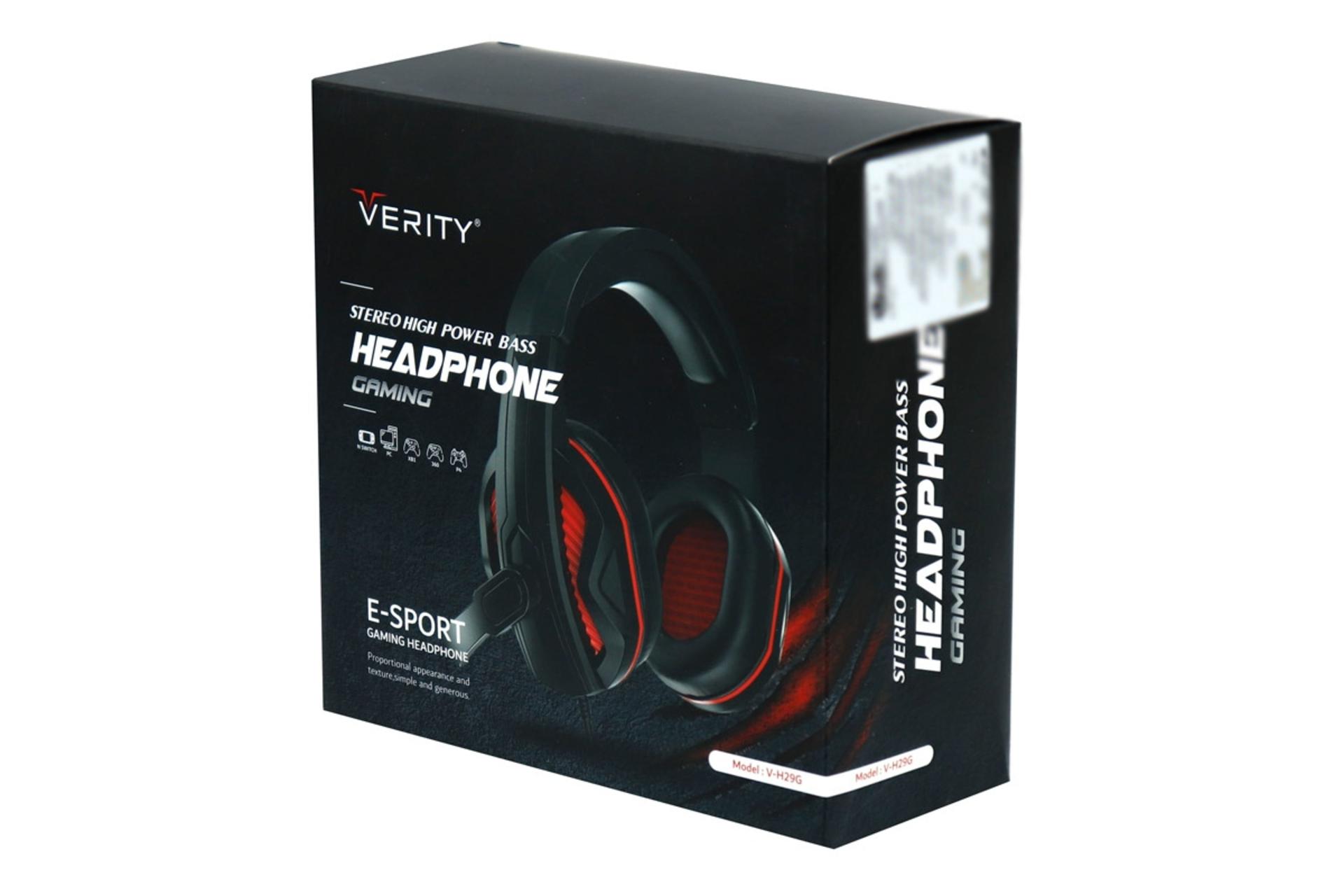 جعبه هدست گیمینگ وریتی Verity V-H29G