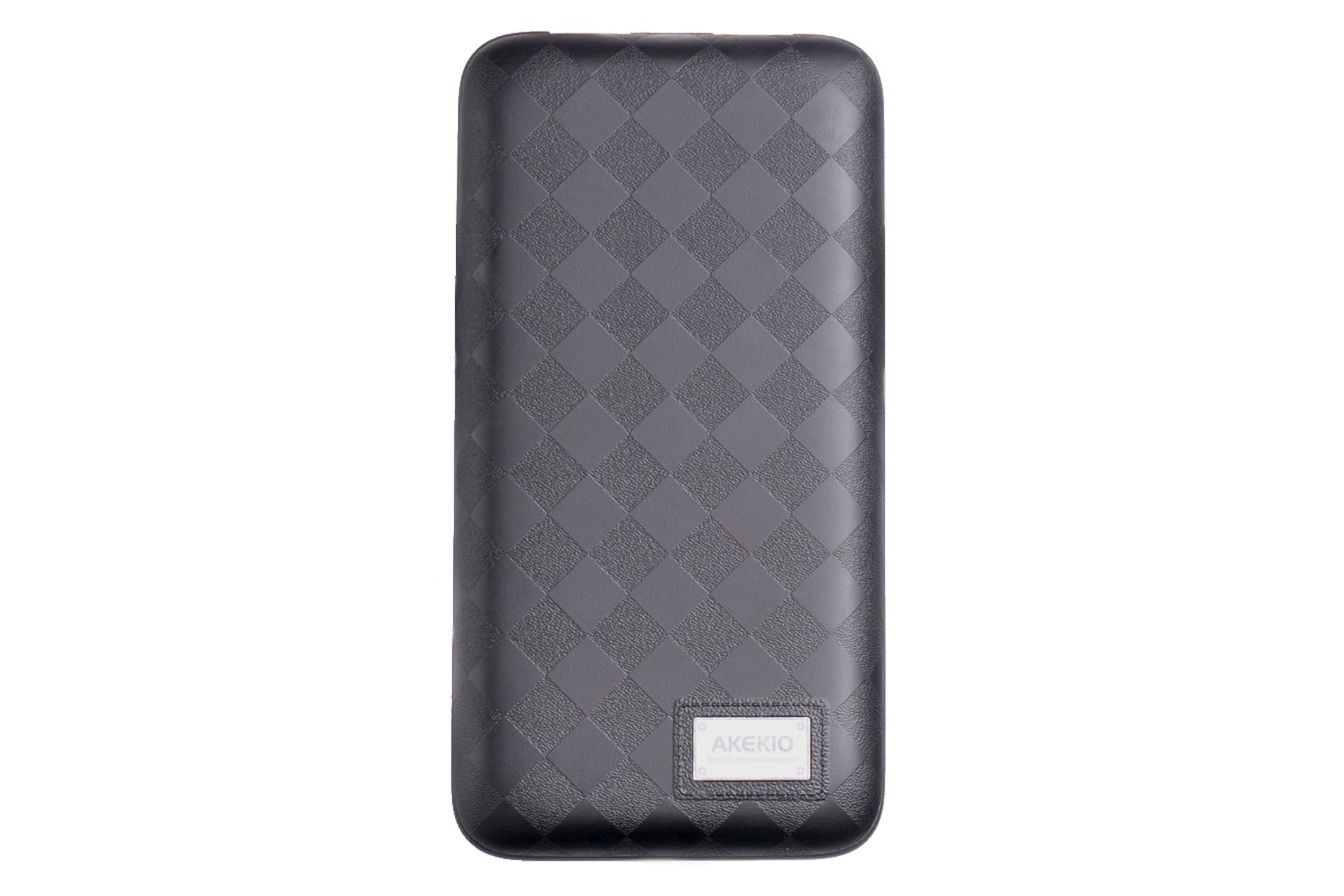 نمای روبرو پاور بانک اککیو Akekio V20 20000mAh با ظرفیت 20000 میلی‌آمپر ساعت