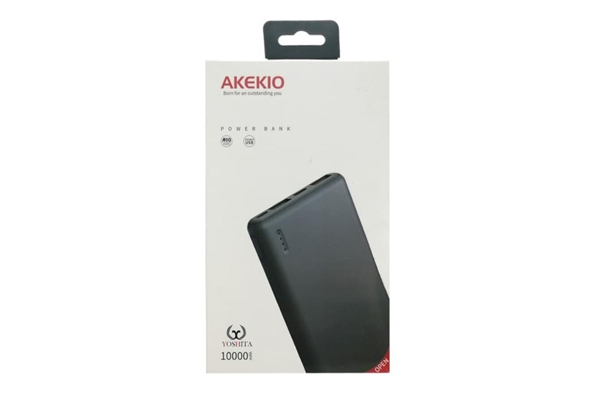 جعبه پاور بانک اککیو Akekio ML10 10000mAh با ظرفیت 10000 میلی‌آمپر ساعت
