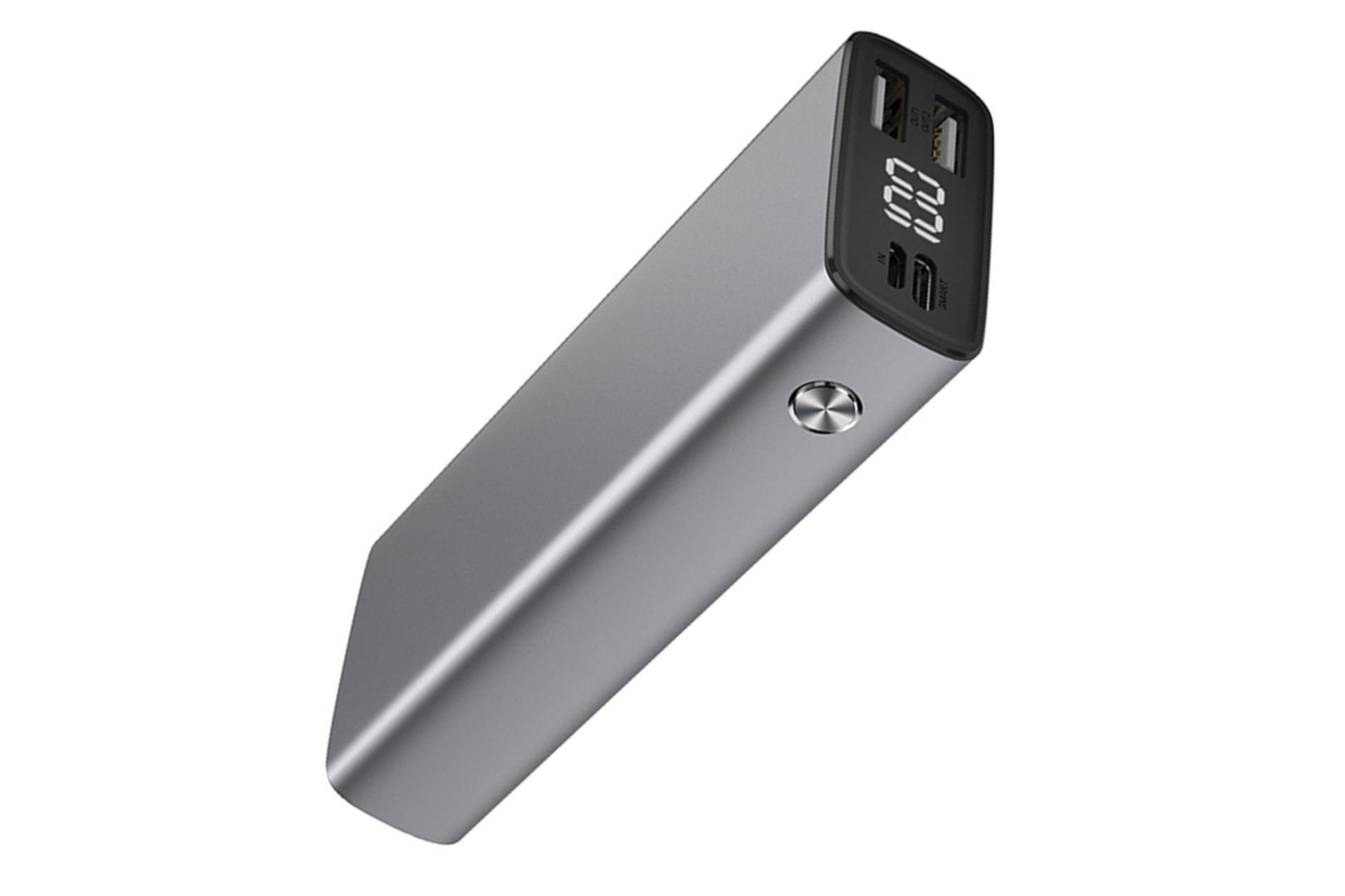 درگاه پاور بانک ژیپین Xipin PX501 10000mAh با ظرفیت 10000 میلی‌آمپر ساعت خاکستری