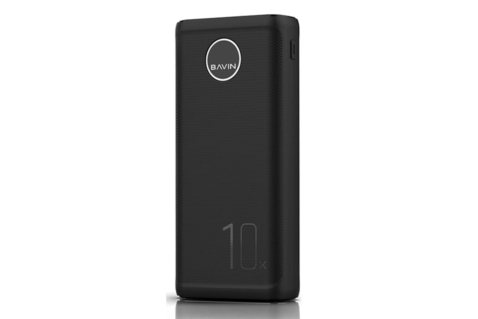 پاور بانک باوین Bavin PC-086 10000mAh با ظرفیت 10000 میلی‌آمپر ساعت مشکی