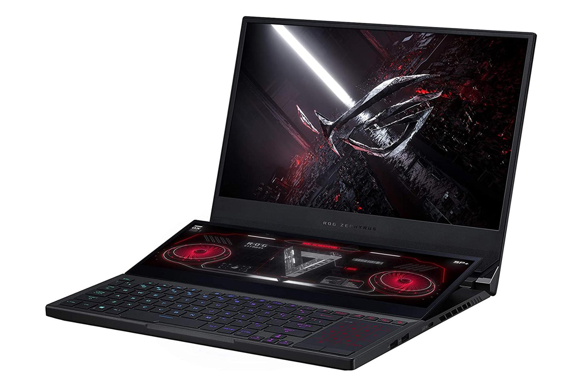 نمای نیمرخ راست لپ تاپ ایسوس راگ زفیروس Duo SE 15