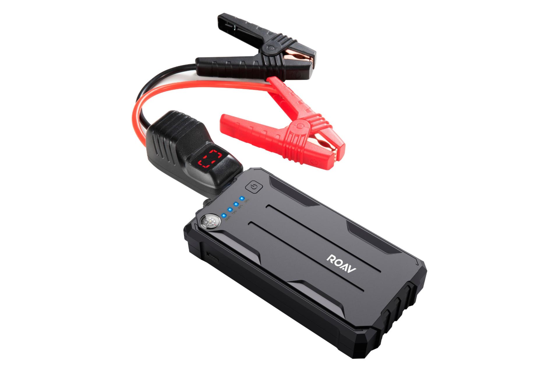 نمای جانبی پاور بانک شیائومی Anker Roav R3120 Jump Starter Pro با ظرفیت 8000 میلی‌آمپر ساعت