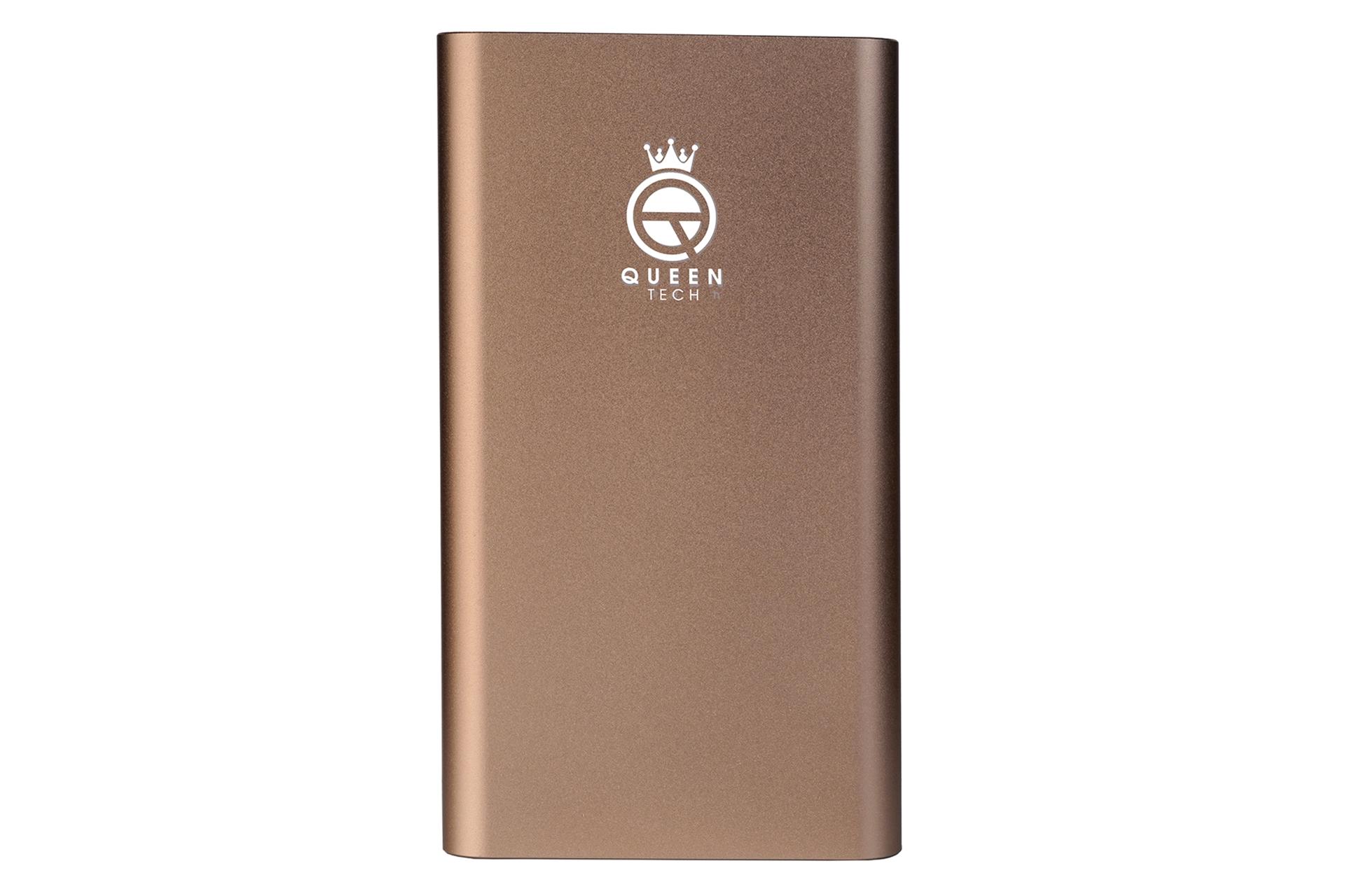 پاور بانک کوئین تک Queen Tech QT-11 10000mAh با ظرفیت 10000 میلی‌آمپر ساعت طلایی