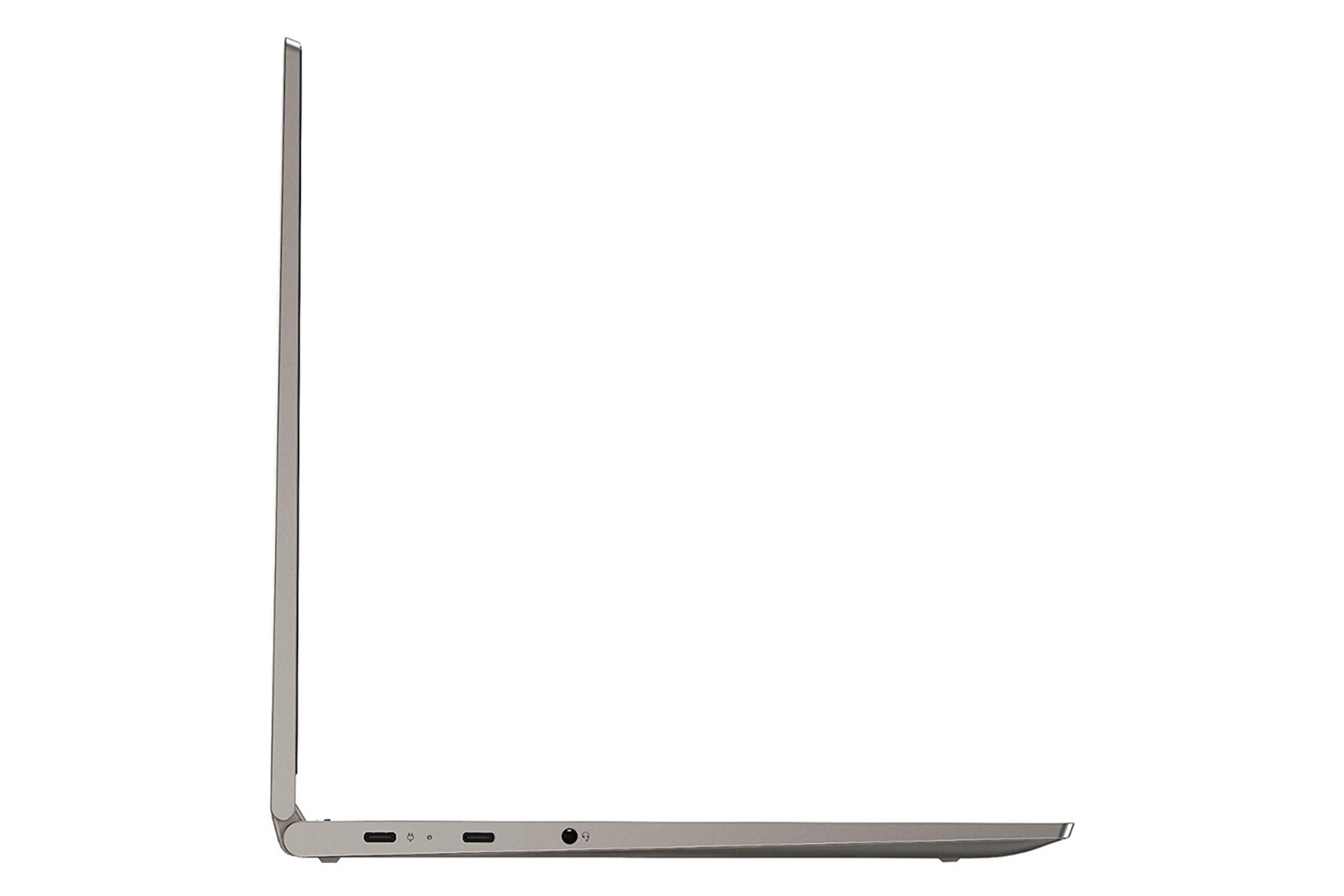 لپ تاپ لنوو یوگا سی 740 از نمای کنار