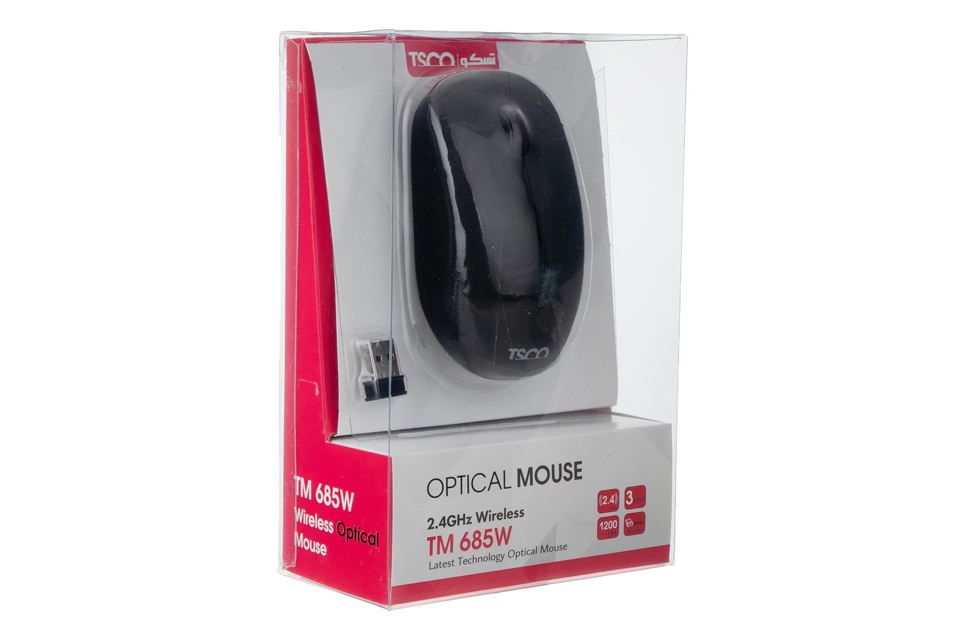 جعبه ماوس تسکو Tsco TM 685W مشکی
