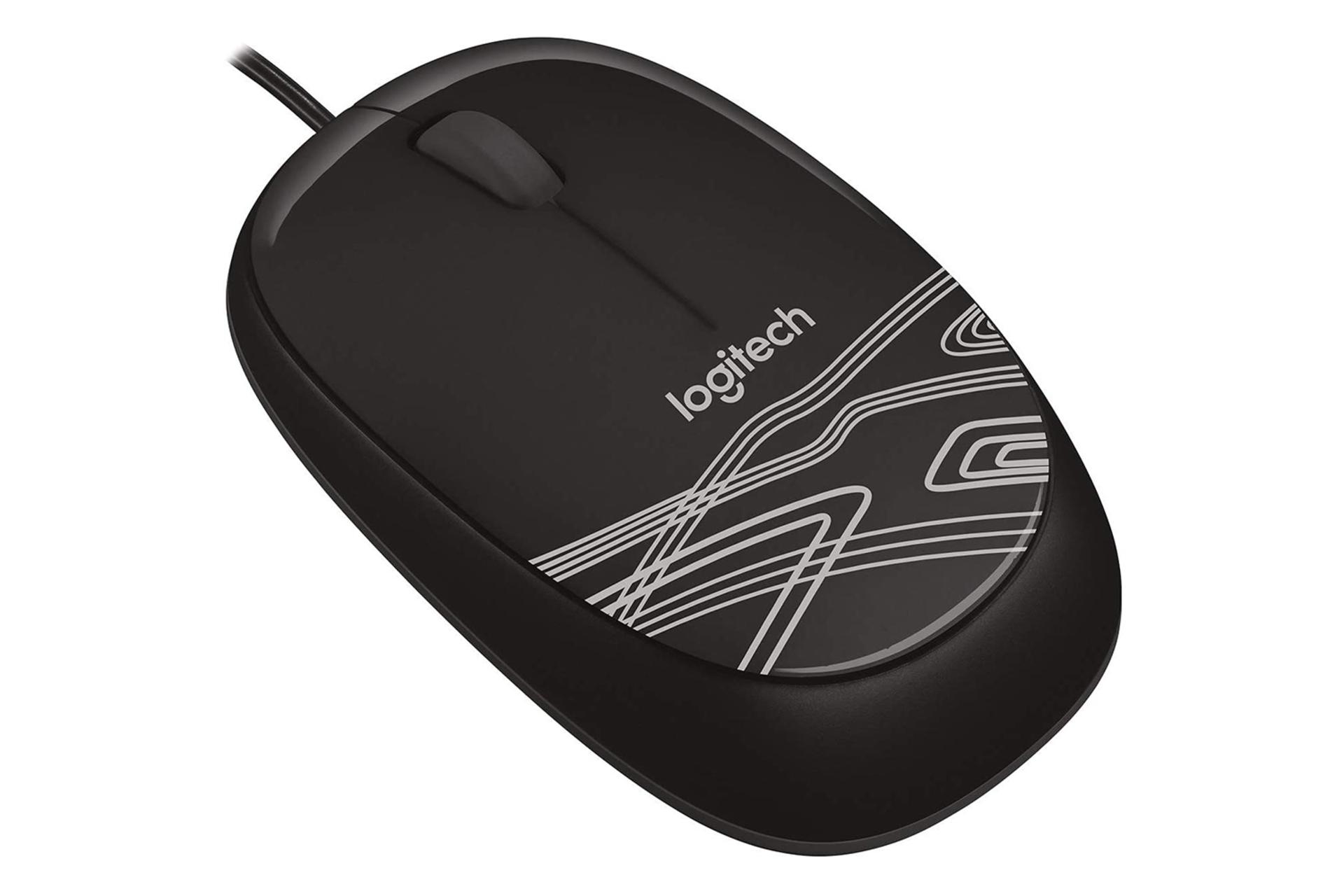 نمای نیمرخ ماوس لاجیتک M105 رنگ مشکی