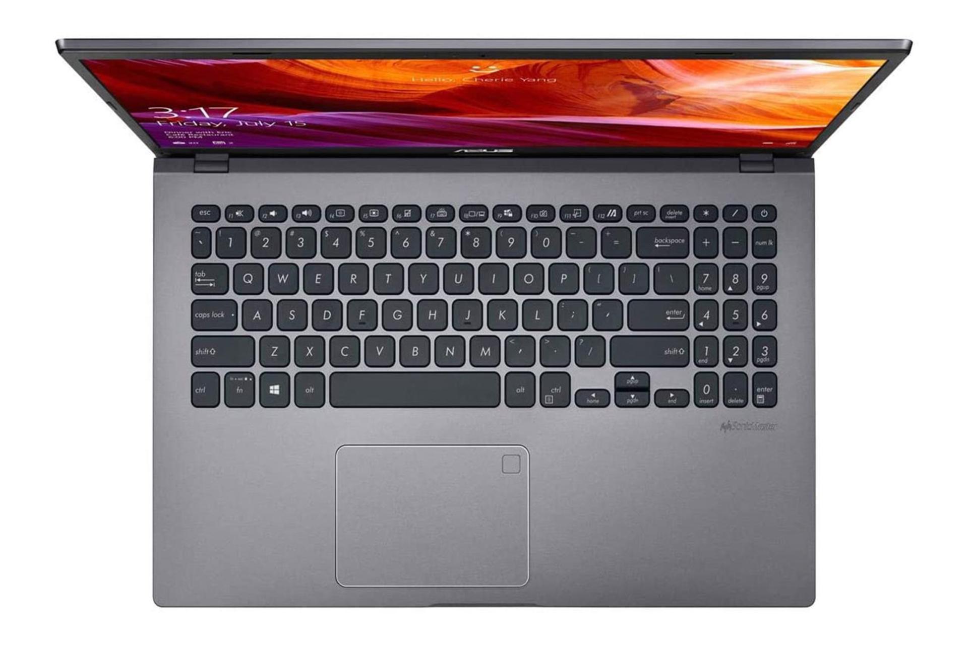 نمای بالا لپ تاپ ایسوس R521FL