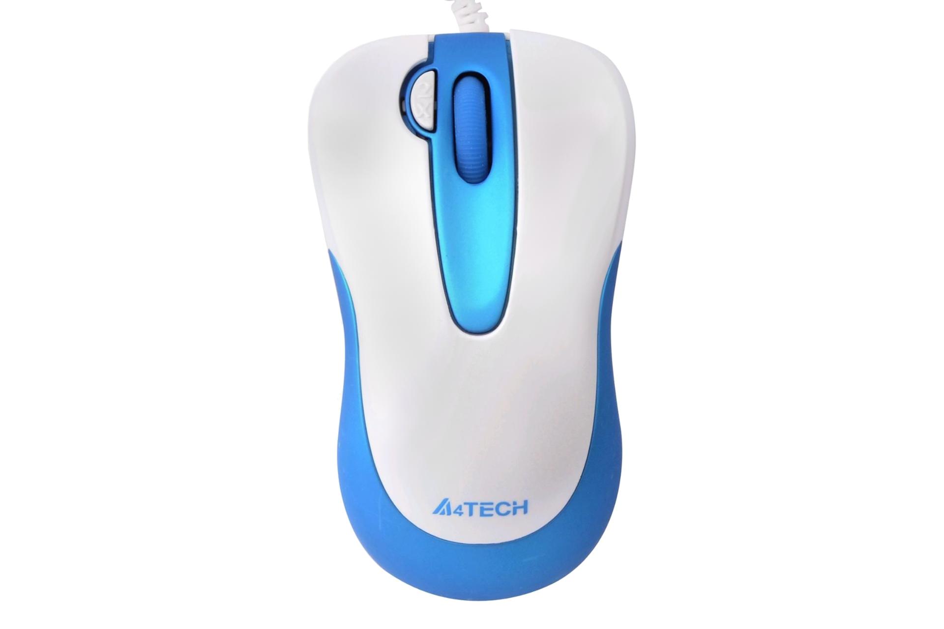 ماوس ای فورتک A4Tech N-60F Mini سفید و آبی