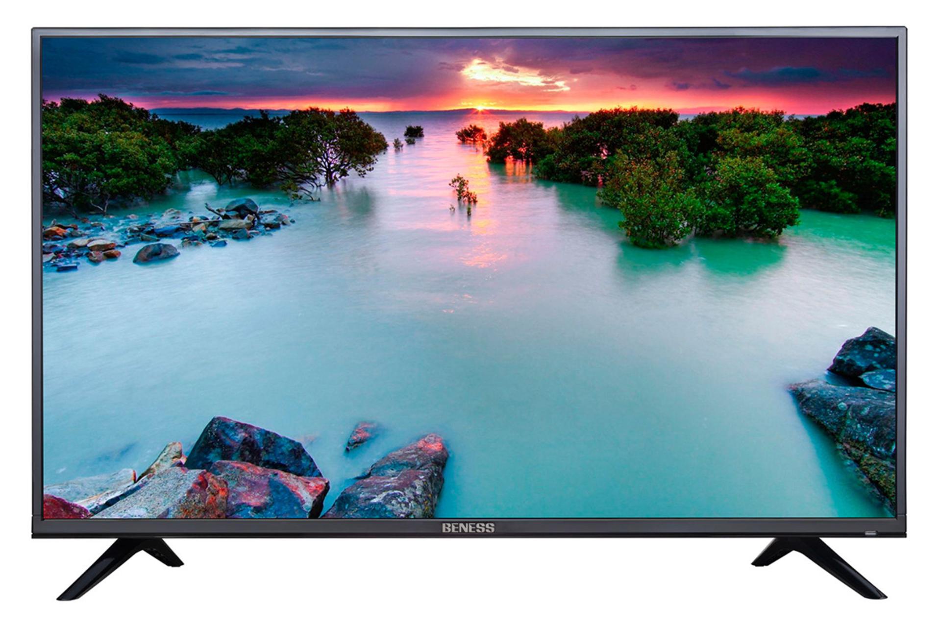 نمای جلو تلویزیون بنس BS-4380-FB مدل 43 اینچ با صفحه روشن