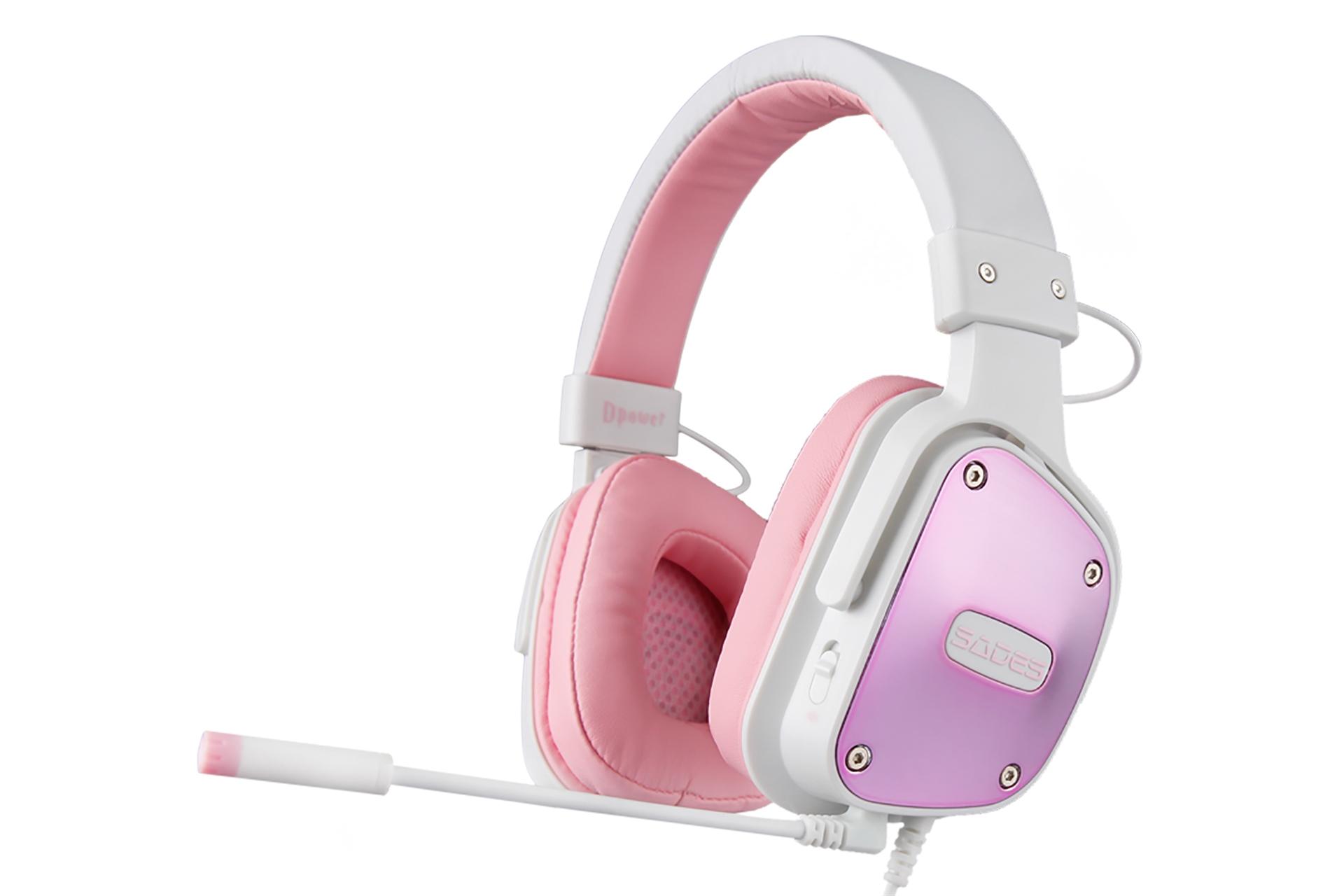 هدست گیمینگ سادس SADES Dpower صورتی