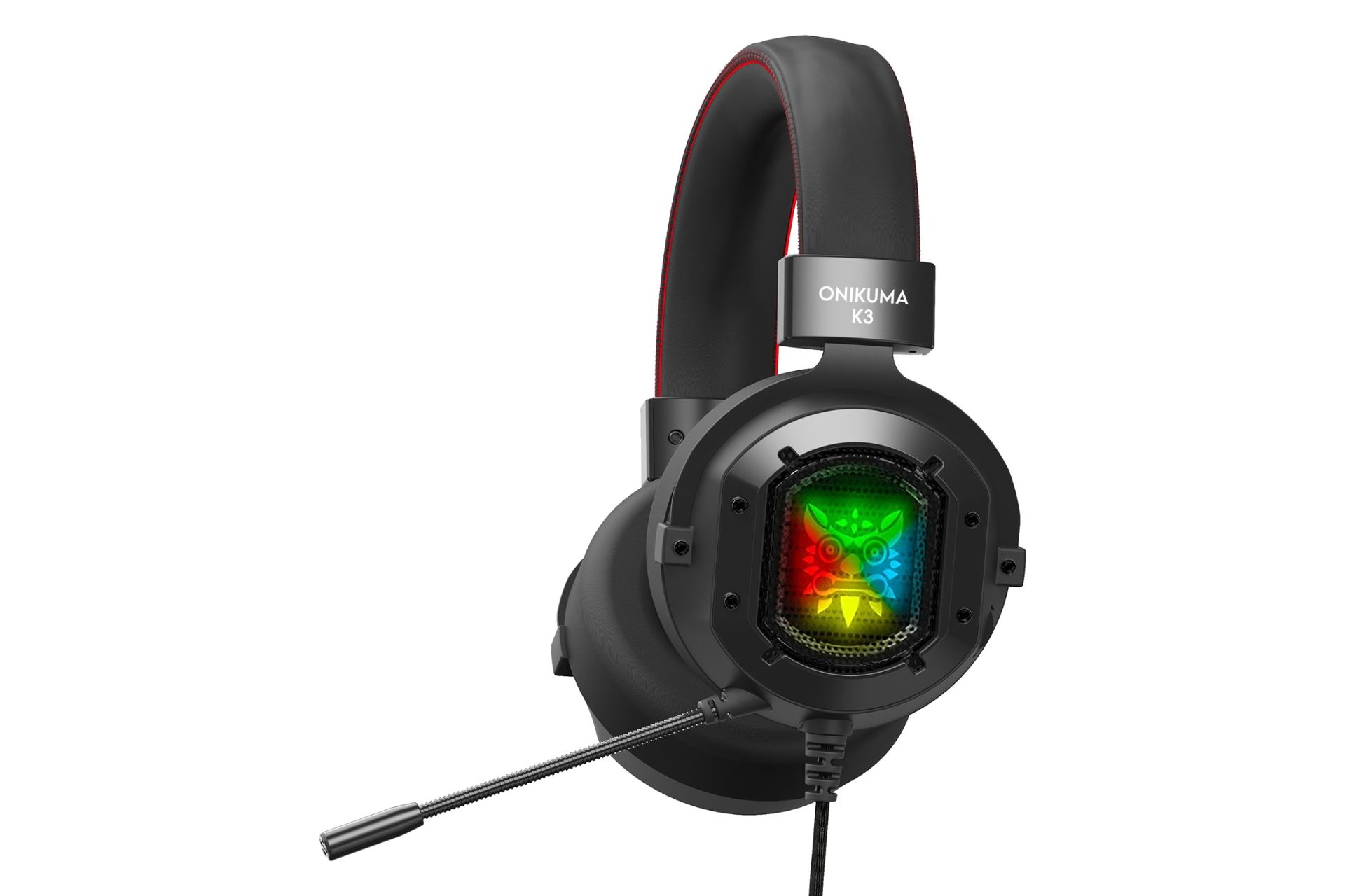 هدست گیمینگ اونیکوما Onikuma K3 نورپردازی روشن