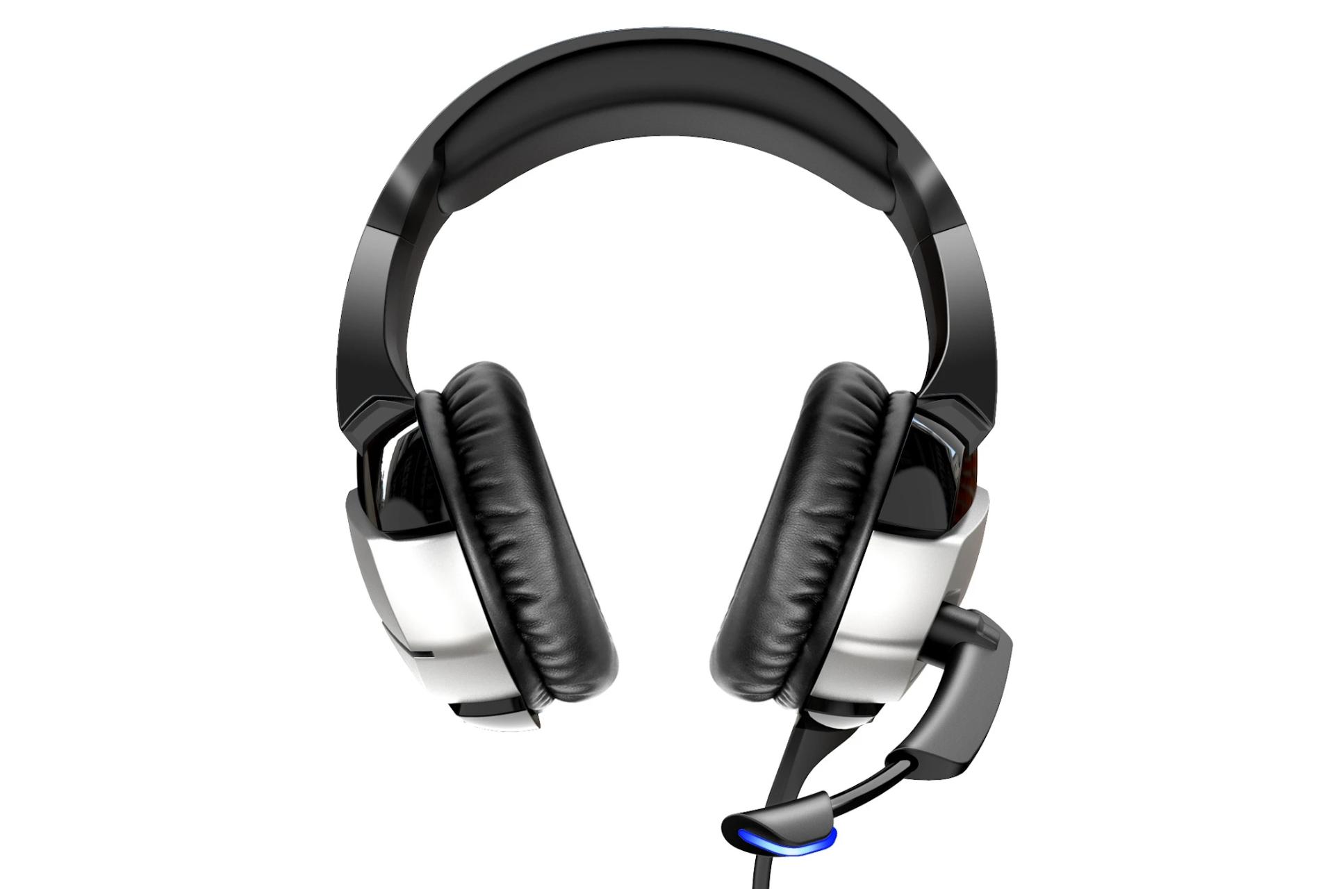 نمای روبرو هدست گیمینگ اونیکوما Onikuma K5 مشکی