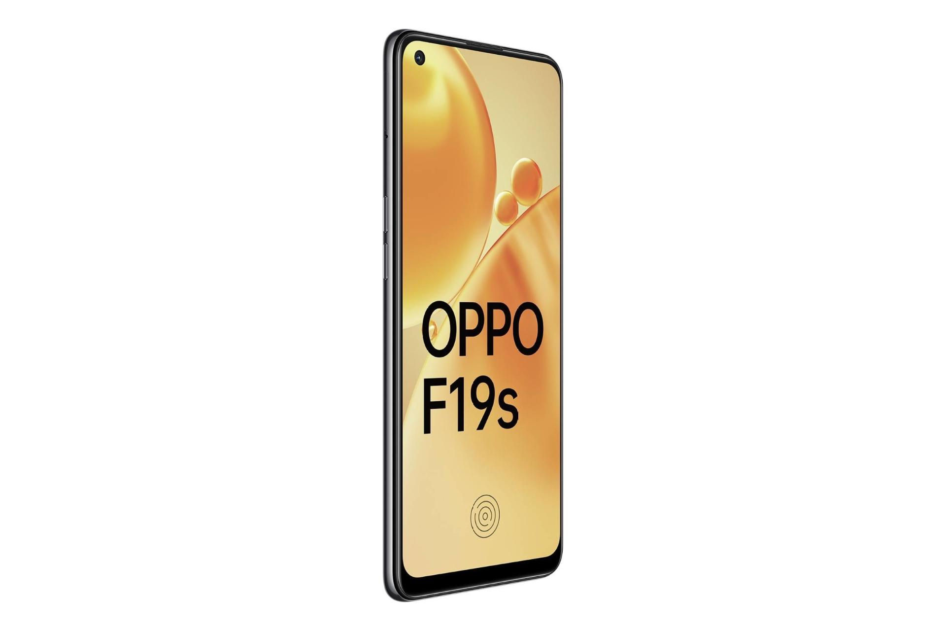 نمای چپ پنل جلو گوشی موبایل اف 19 اس اوپو / Oppo F19s مشکی