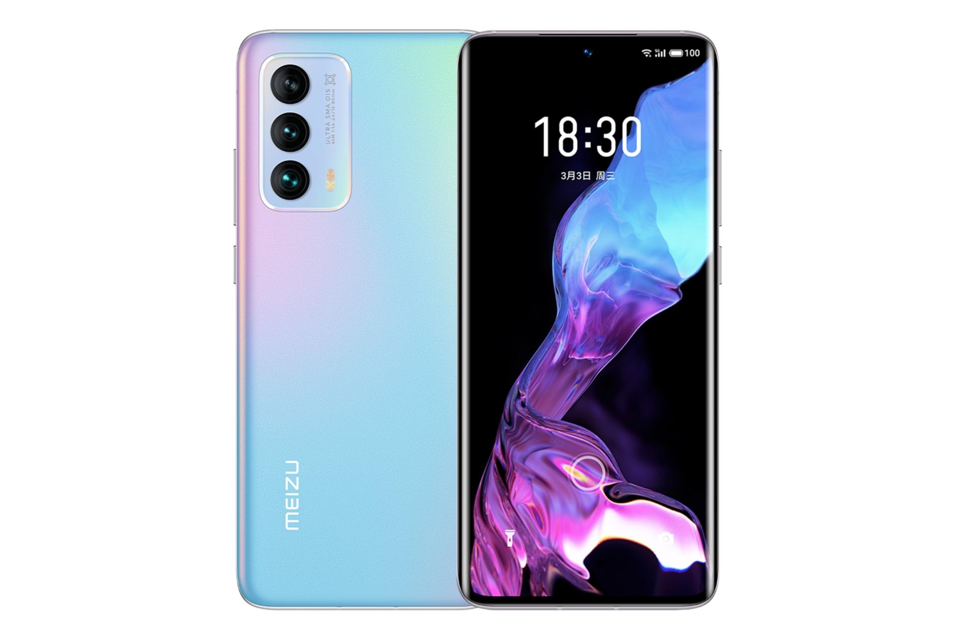 گوشی موبایل میزو 18 اس / Meizu 18s آبی روشن