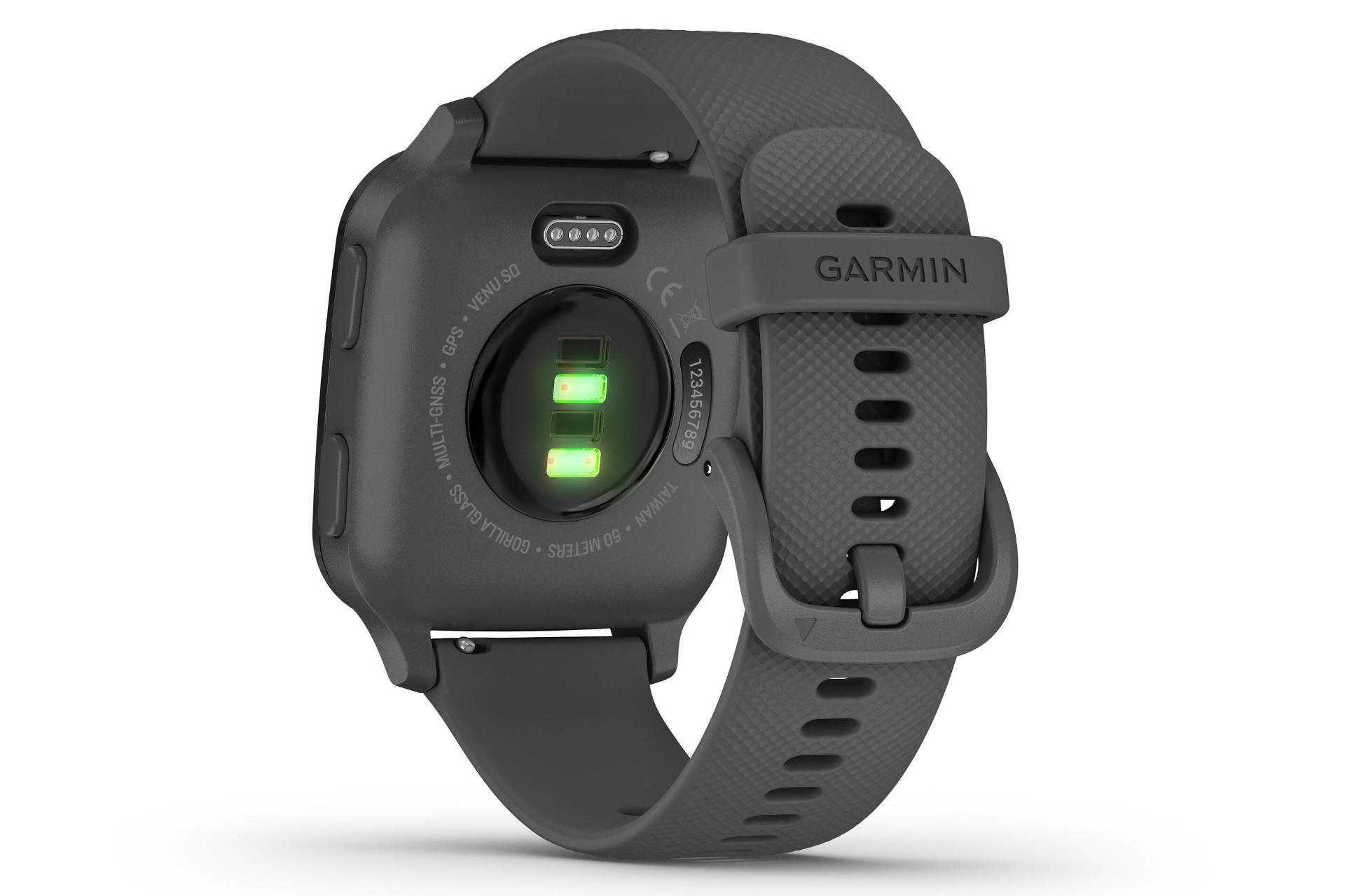 پشت اسمارت واچ ونو اس کیو گارمین / Garmin Venu Sq زغالی